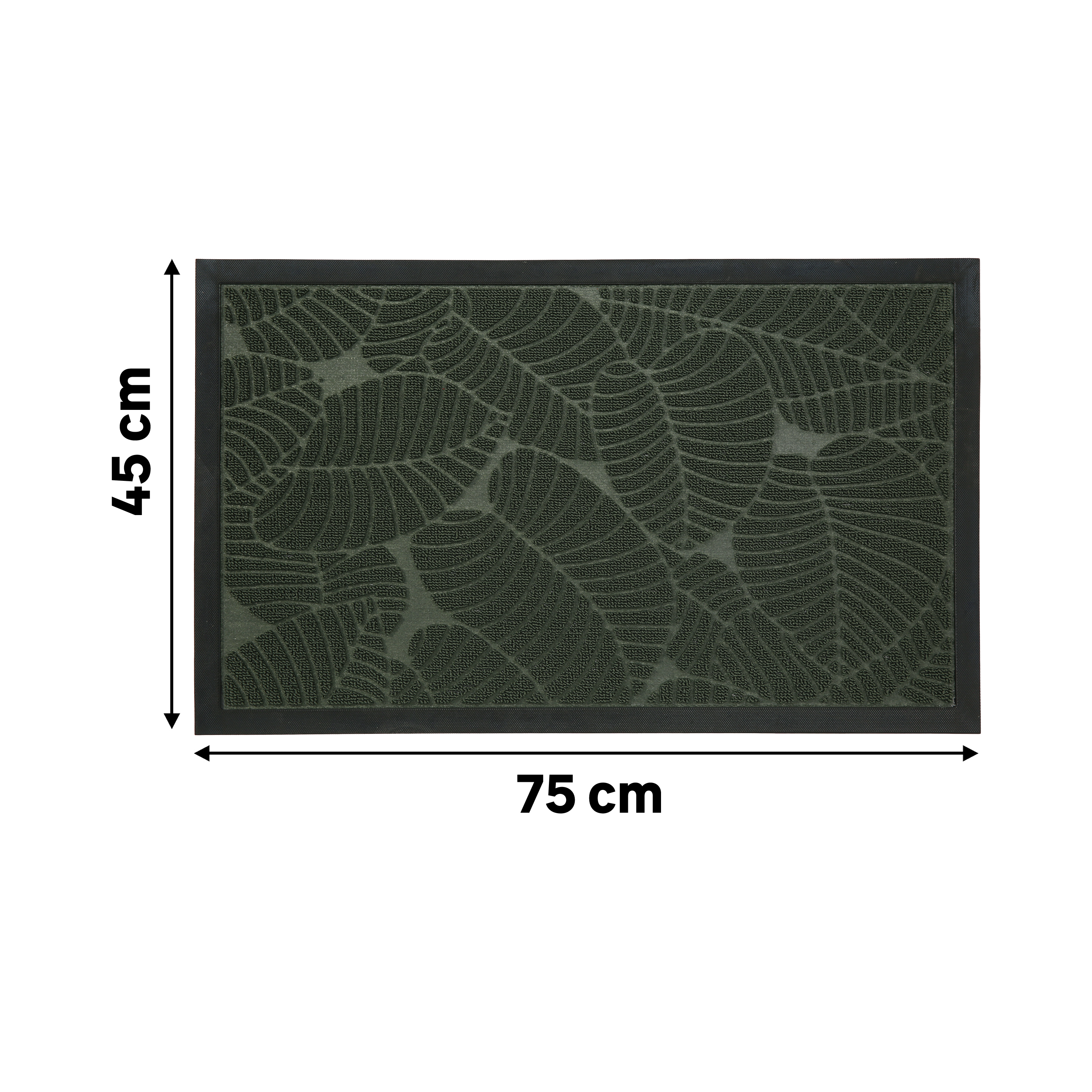 Felpudo caucho vulcanizado Lusaka INSPIRE verde 45 x75 cm - 3