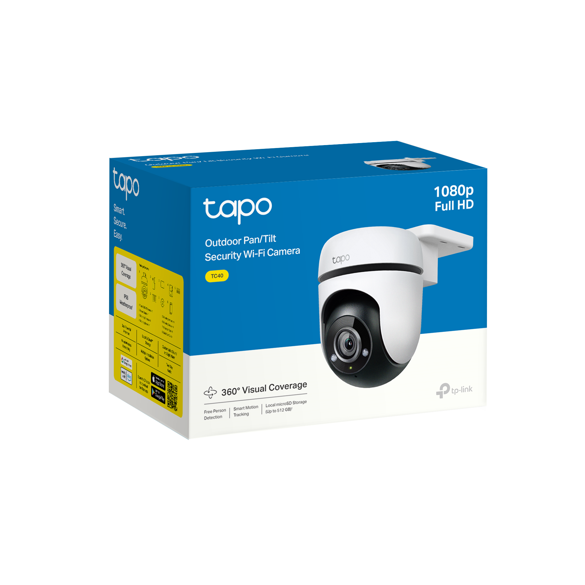 Câmara de Segurança TP-Link Tapo TC40 360º 1080p IP65 Wi-Fi - 5