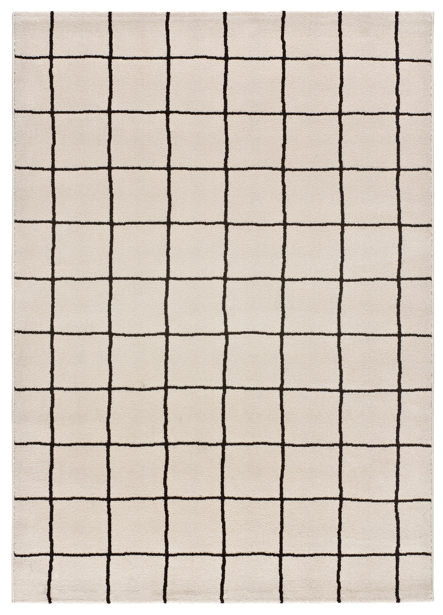 Alfombra polipropileno touza 12880 blanco y negro 160x230cm