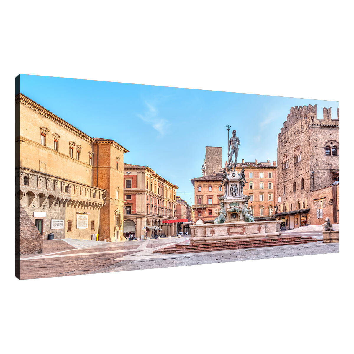 Bologna piazza Nettuno giorno