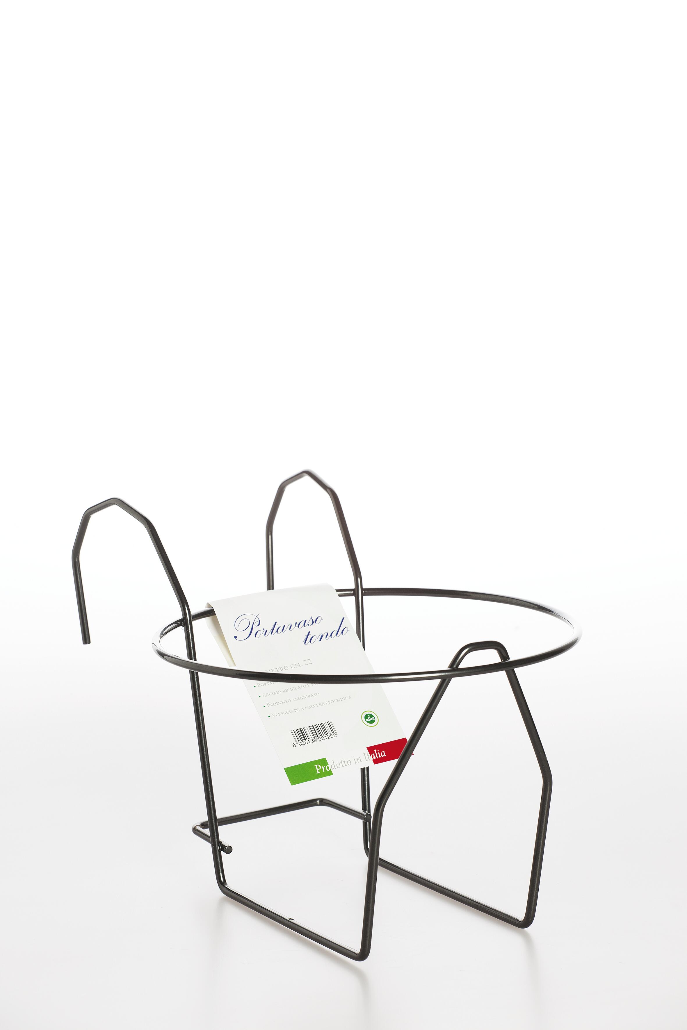 Supporto vaso nero PVS0222261 H 22 x ø 22 cm - 2