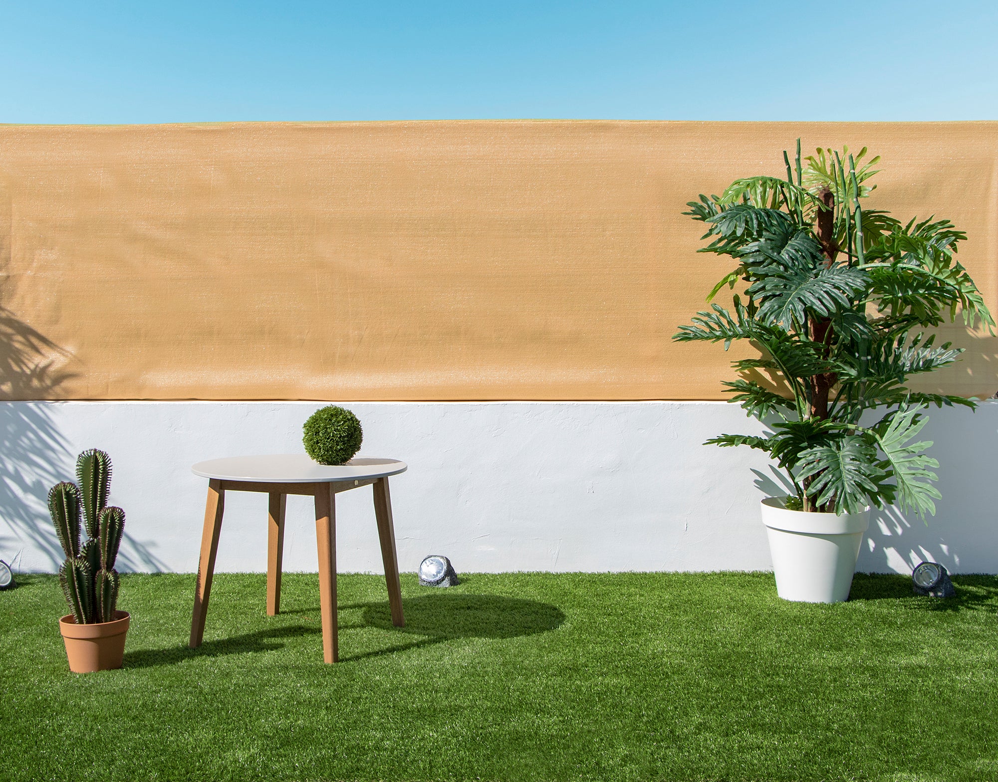 Malla de ocultación alta nortene 1 x 50 m beige