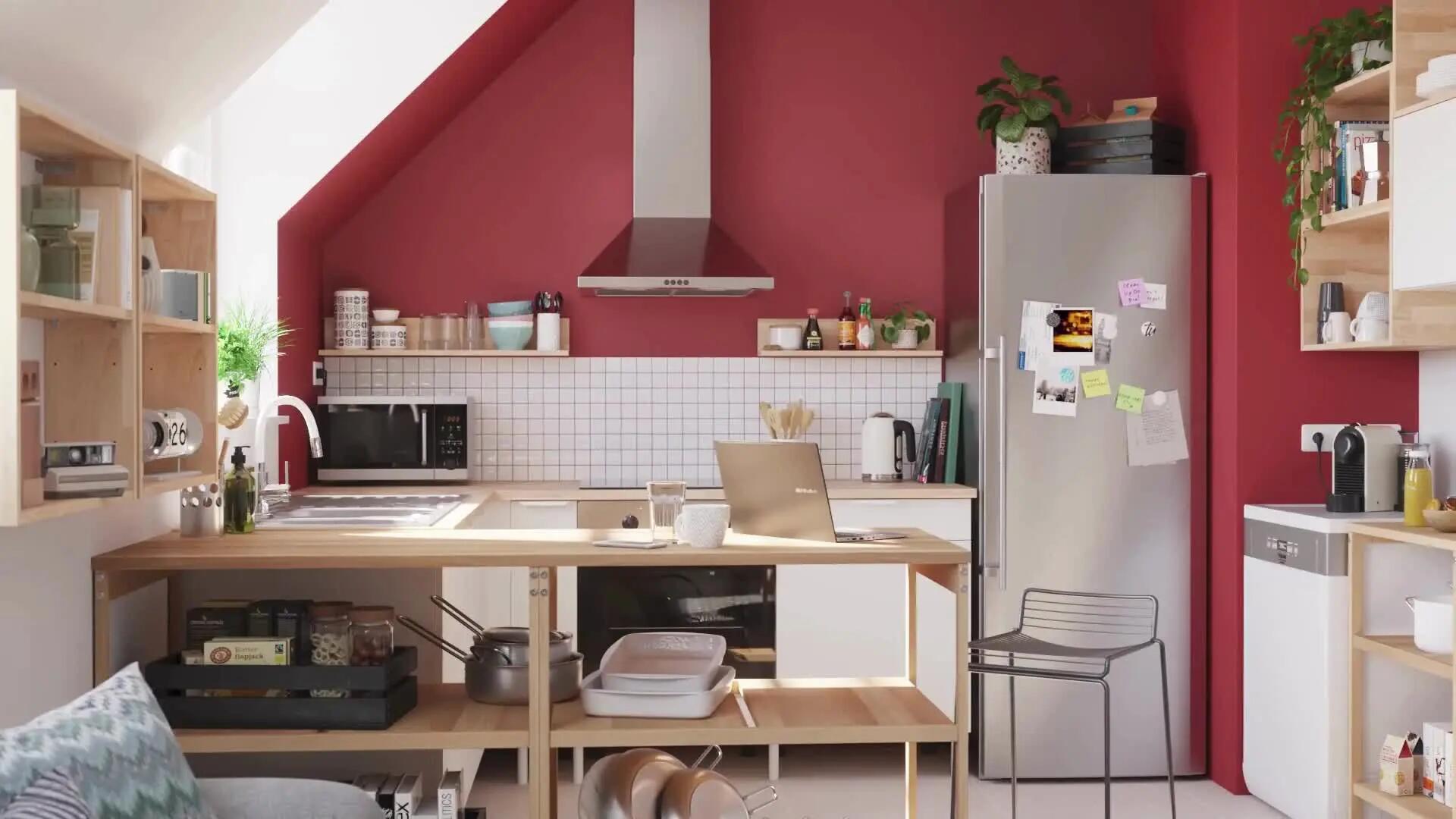 Cucina in kit DELINIA Eleki bianco 4 basi e 5 pensili L 300 cm - 2