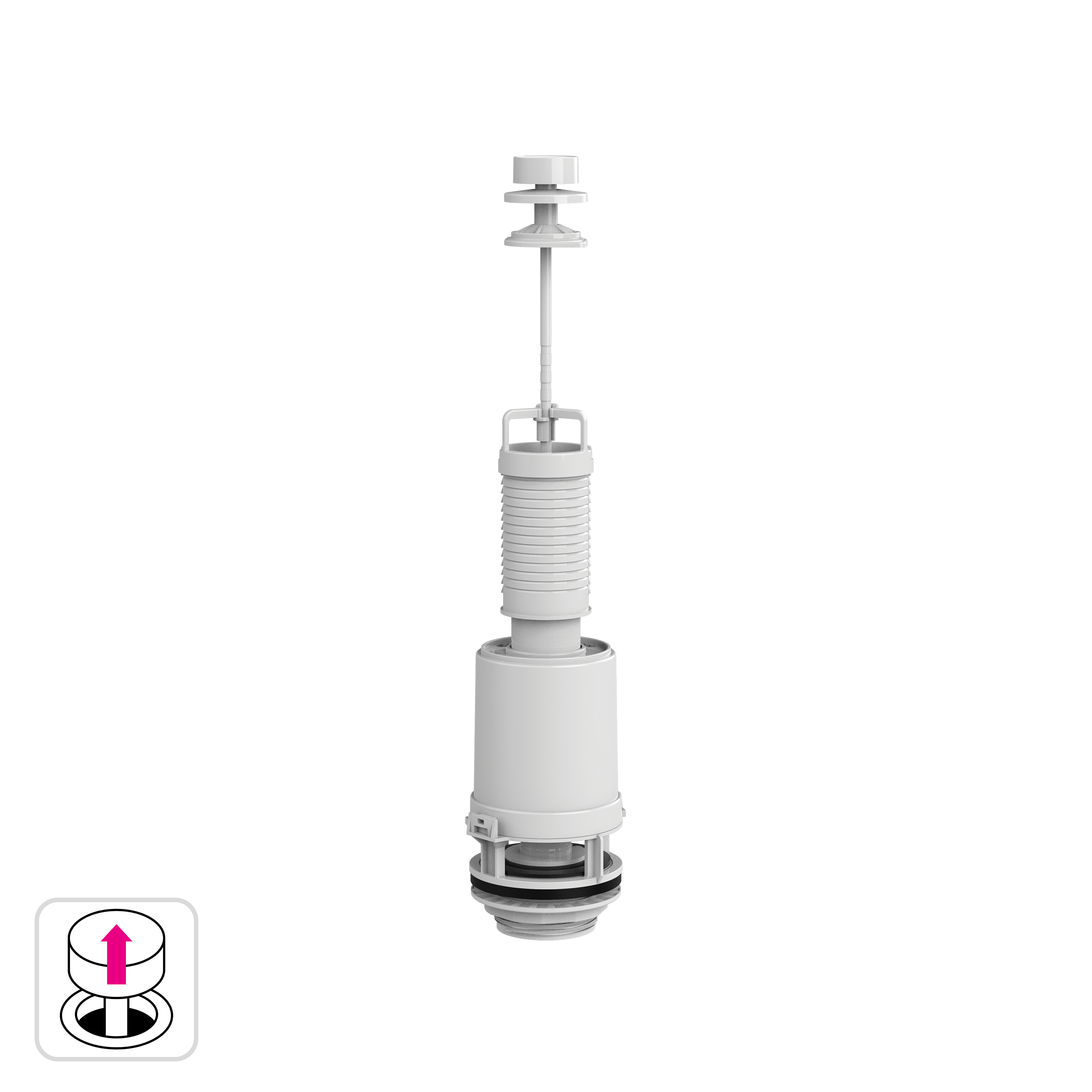 Zawór spustowy do WC z ciągadłem 10015531 - 3