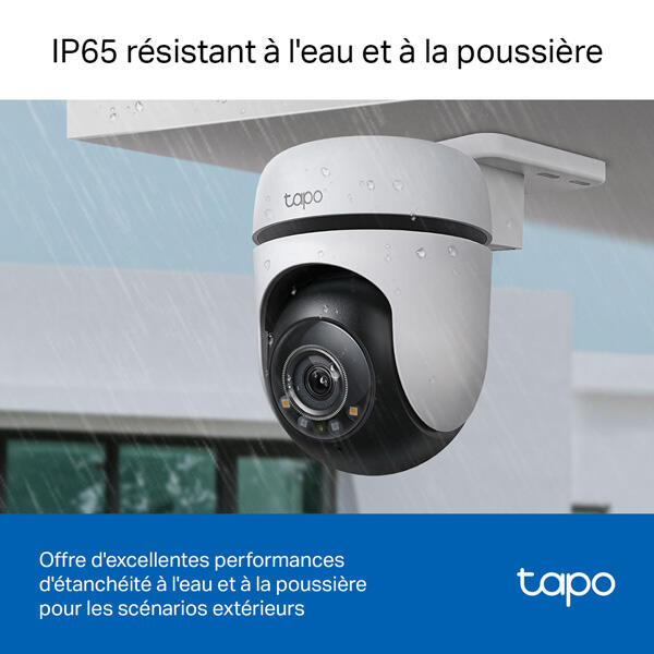 Caméra de vidéosurveillance filaire extérieure motorisé TC 41 TP-LINK/TAPO blanc - 5