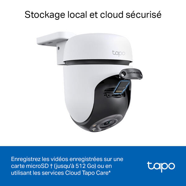 Caméra de vidéosurveillance filaire extérieure motorisé TC 41 TP-LINK/TAPO blanc - 3