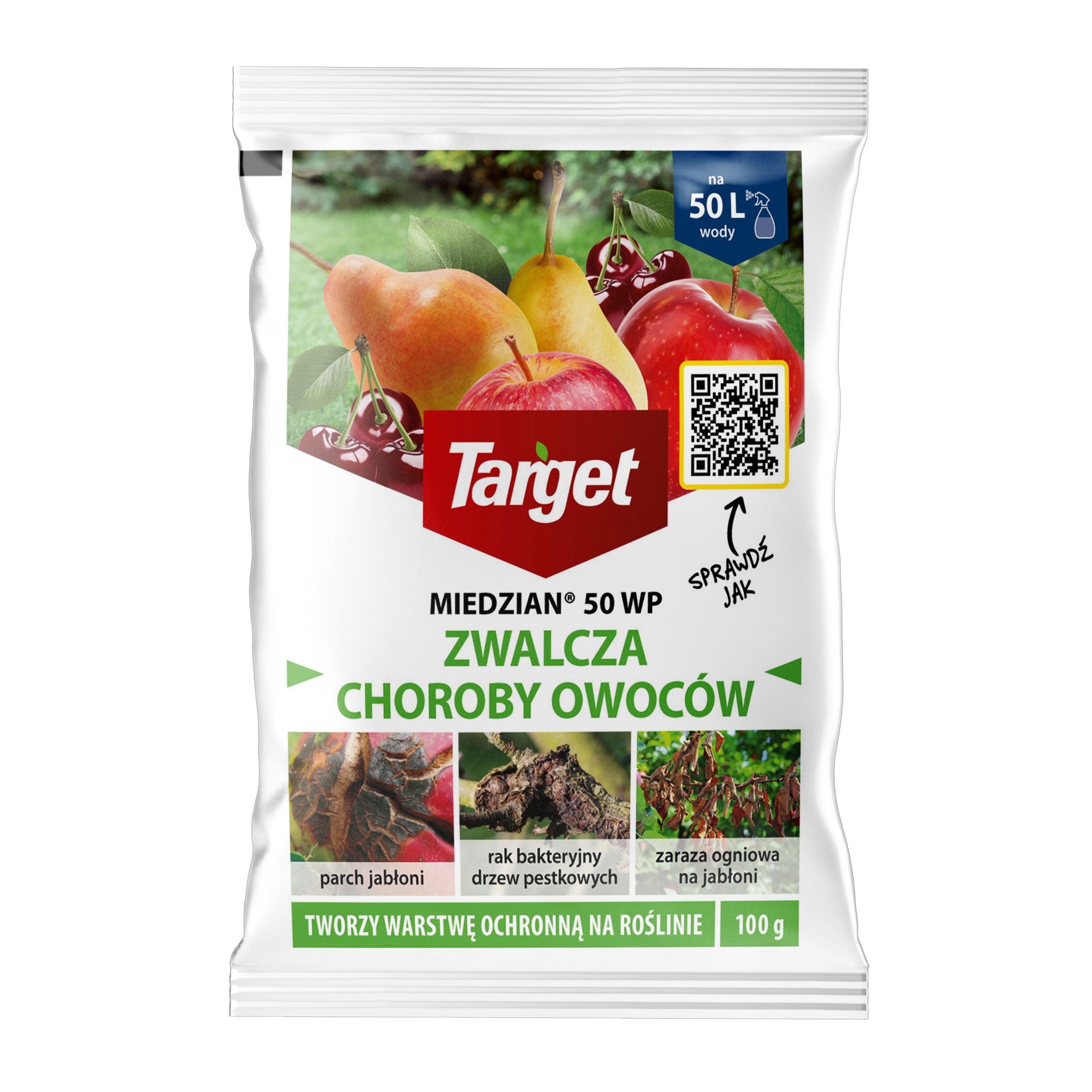Środek grzybobójczy Miedzian 50WP 100g Target