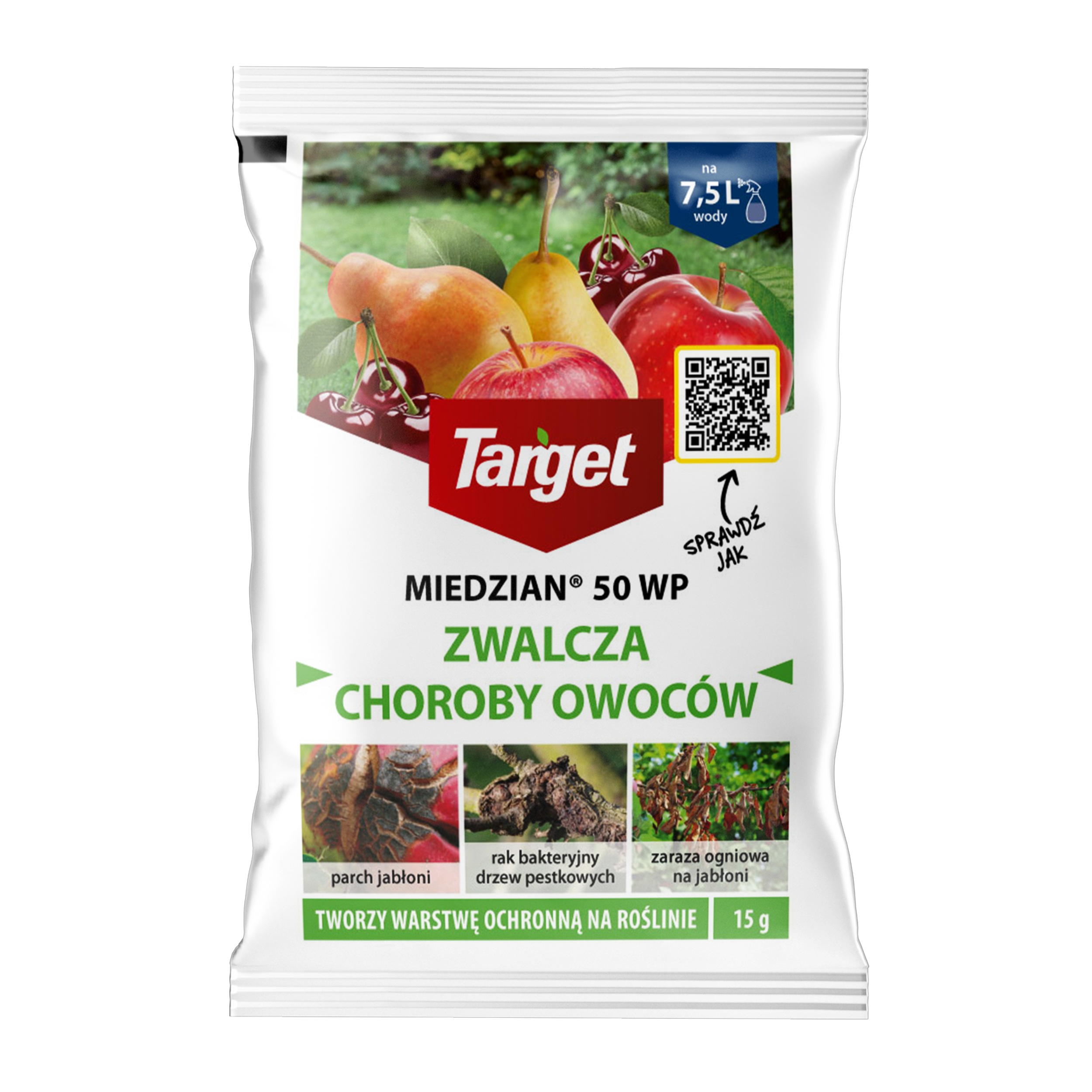 Środek grzybobójczy Miedzian 50WP 15g Target