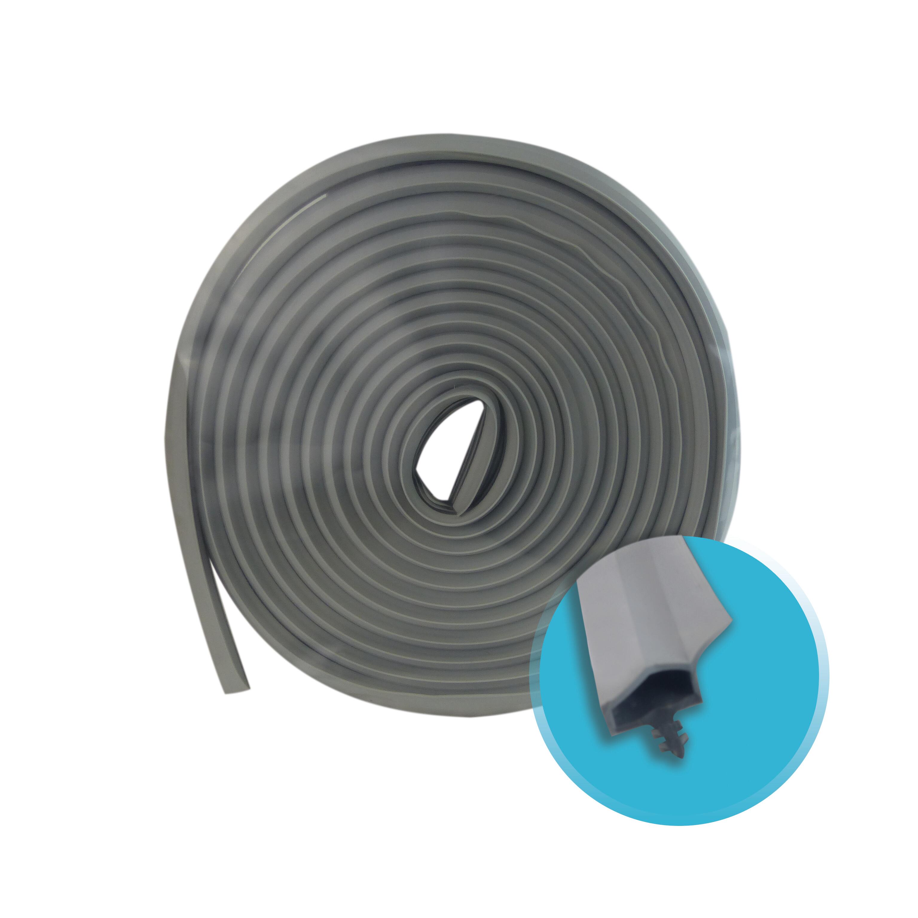 Joint phonique pour porte intérieure gris 5ml, pvc Leroy Merlin