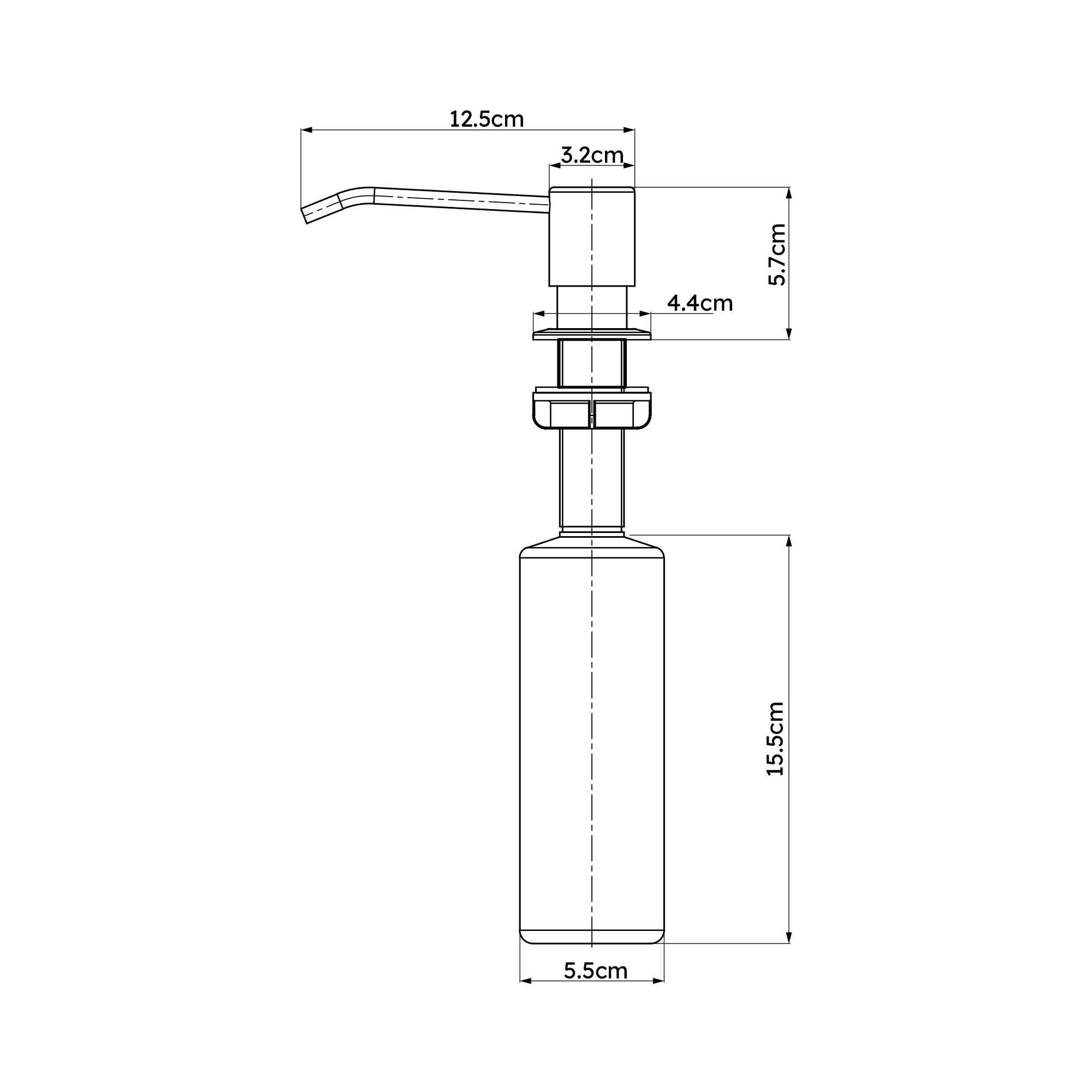Dispensador de jabón para encimera DELINIA inox - 6