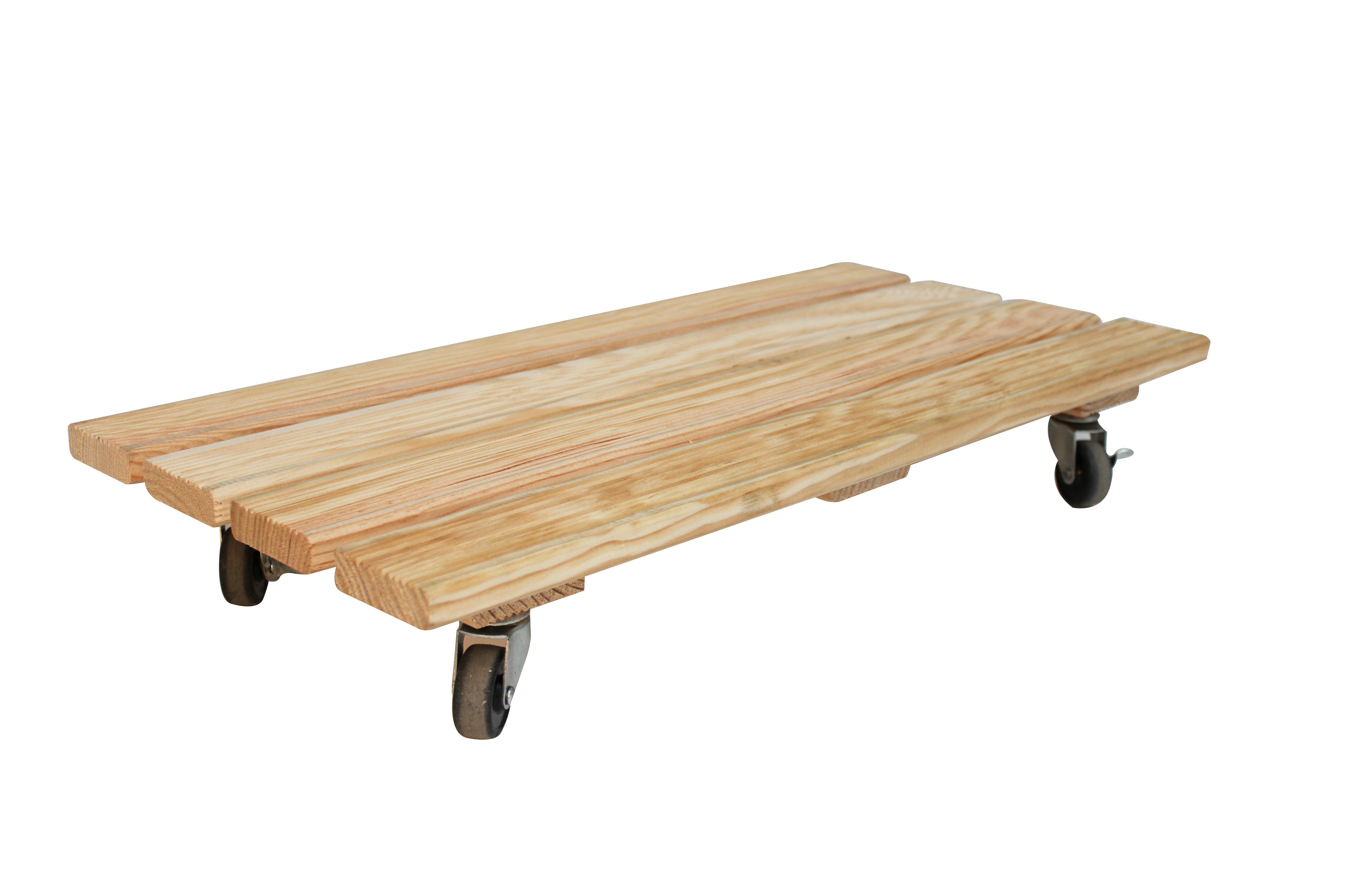 Support pot avec roulette JANY FRANCE Roulbac naturel, H.9 x l.60 cm - 2