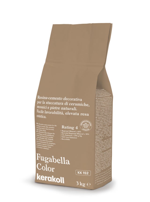 Stucco per fughe piastrelle KERAKOLL Fugabella Colo KK 152, 3 kg marrone chiaro