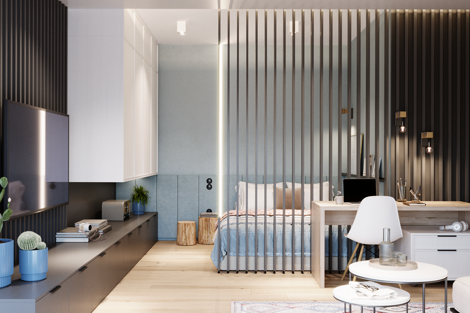 Lamel dekoracyjny obrotowy czarny 22x92x2750 mm - 4