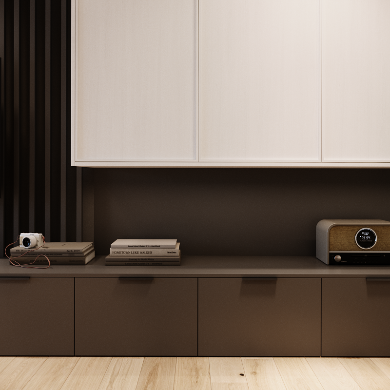 Mueble bajo de cocina blanco DELINIA ID H38.4 X L60 X P58 cm - 3