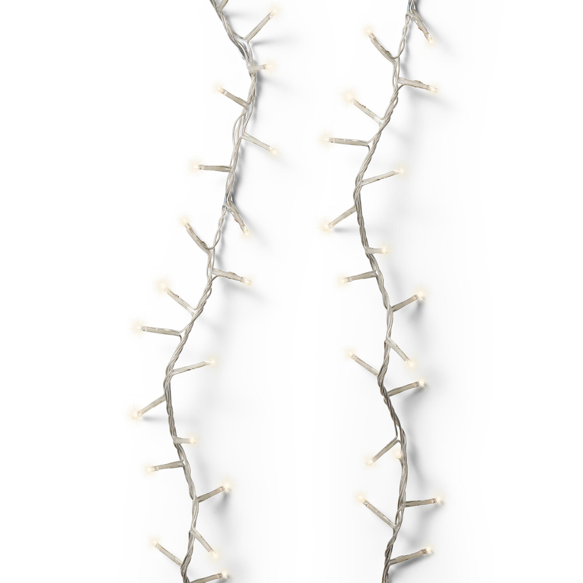 Guirnalda iluminada para árbol de 300 cm con 1500 bombillas LED blanco cálido de 34 metros de iluminación para exterior a red eléctrica - 3