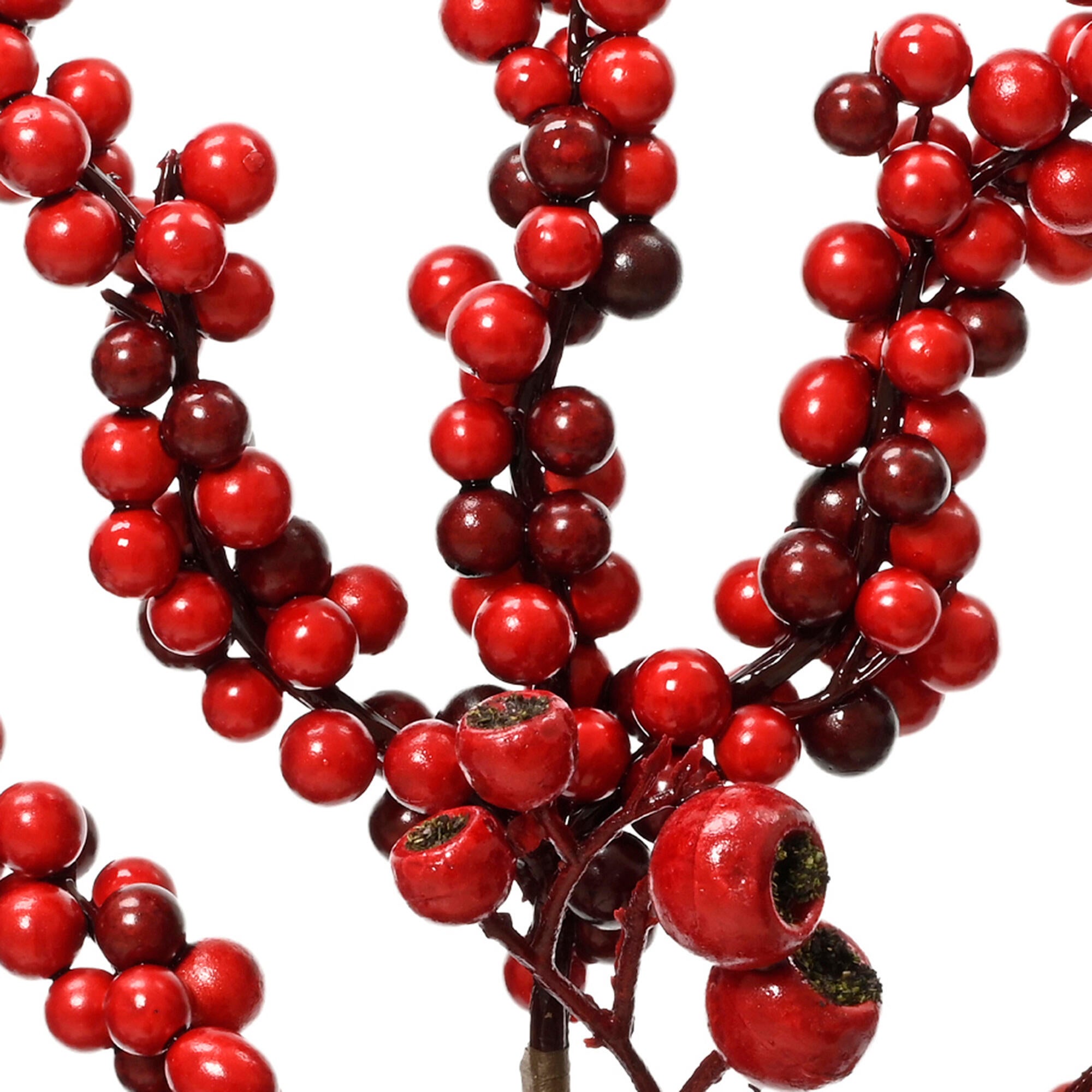 Planta artificial berries rojas sin maceta  de 60 cm - 3