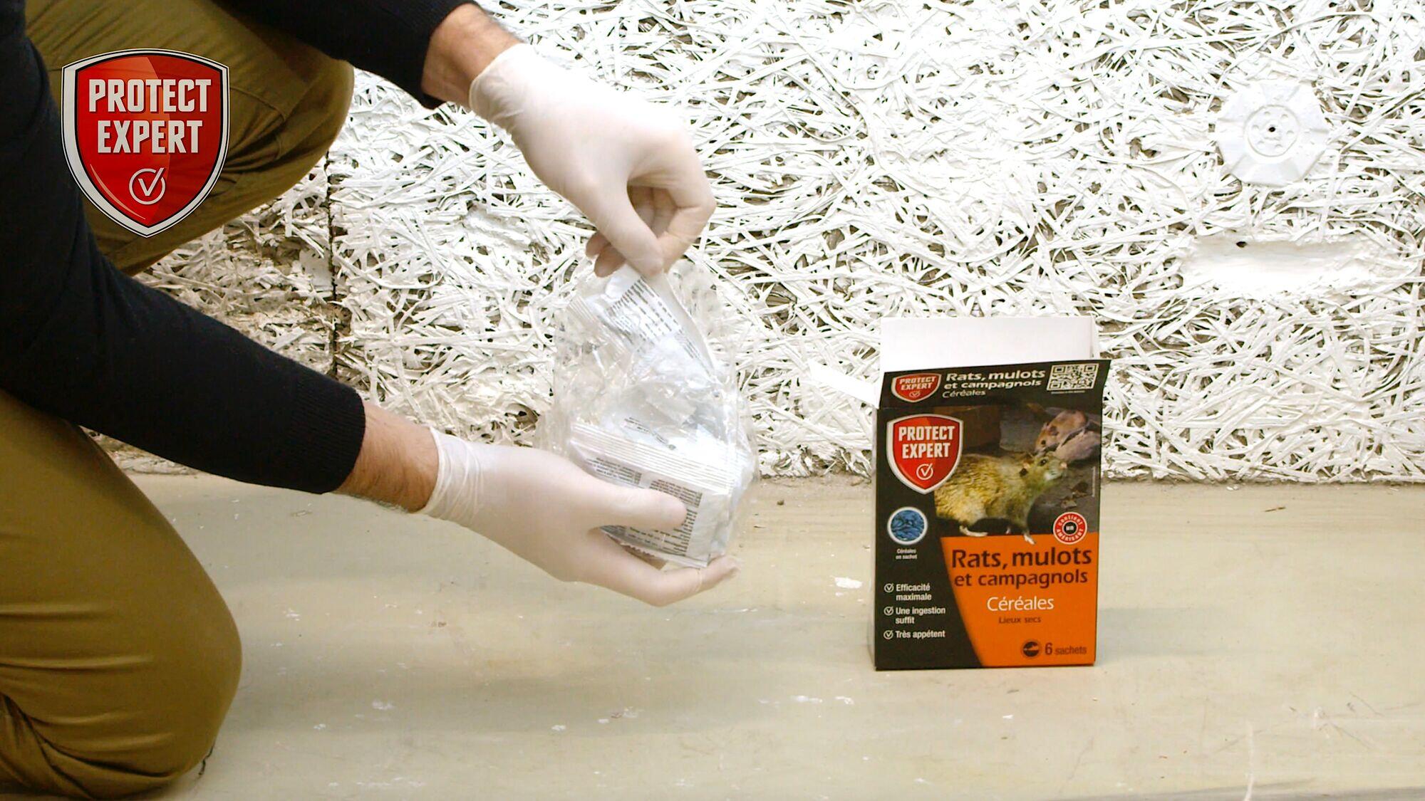 Céréales antirats, mulots et souris PROTECT EXPERT, 150g - 3