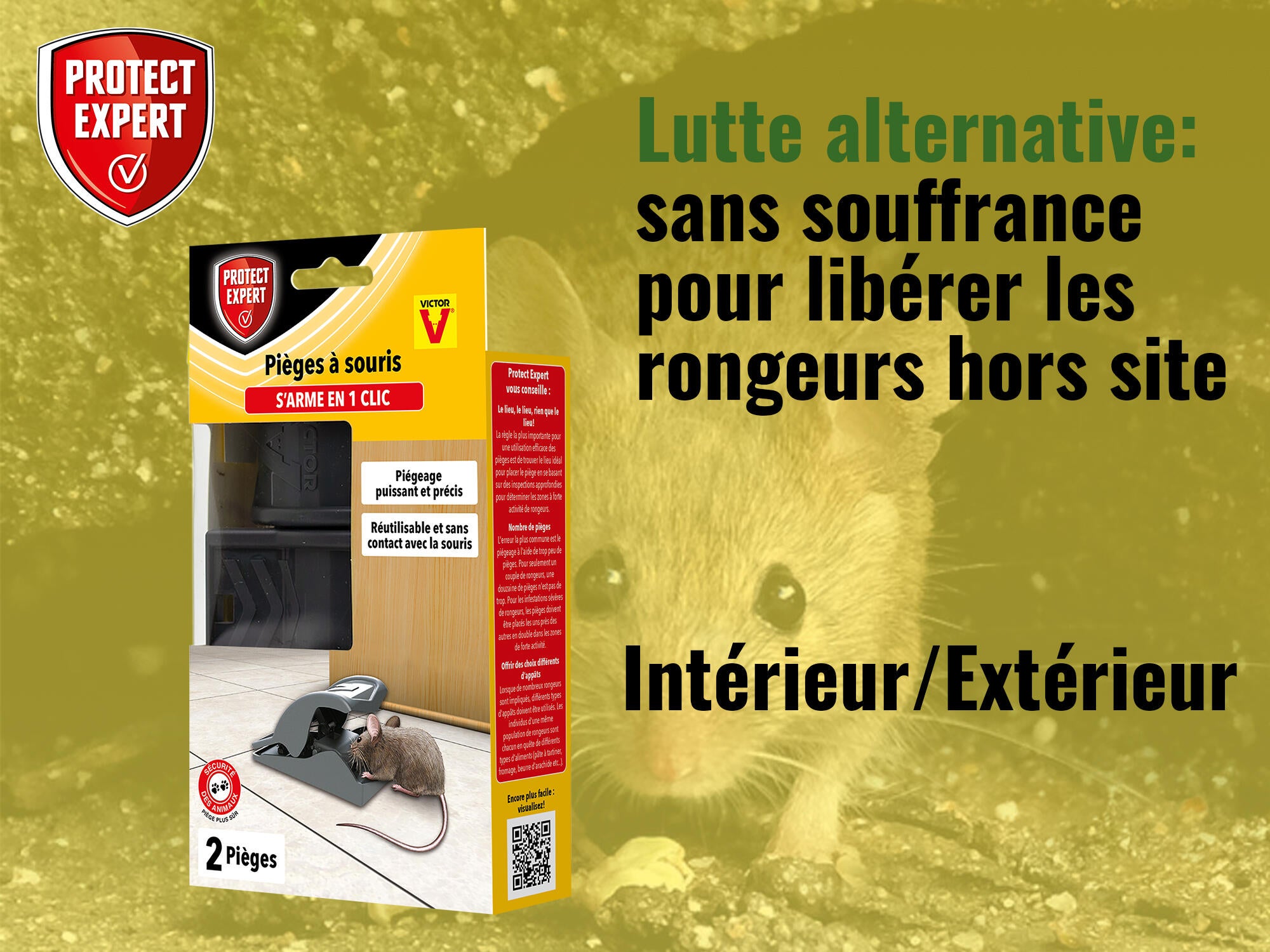 Piège antisouris PROTECT EXPERT, 1 piège - 2