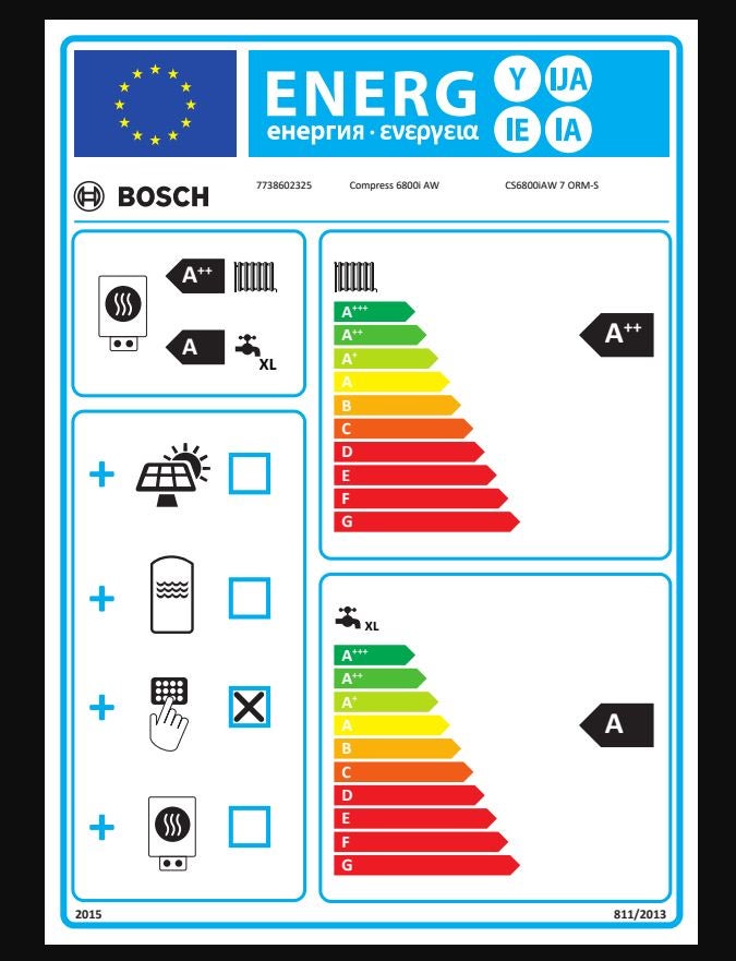 Pompa ciepła powietrzno-wodna CS6800iAW ORM-S 7KW BOSCH - 4