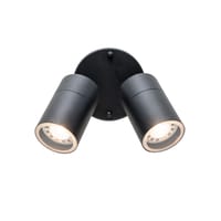 APLIQUE DOBLE PIXA NEGRO IP44 GU10 16W  - 3