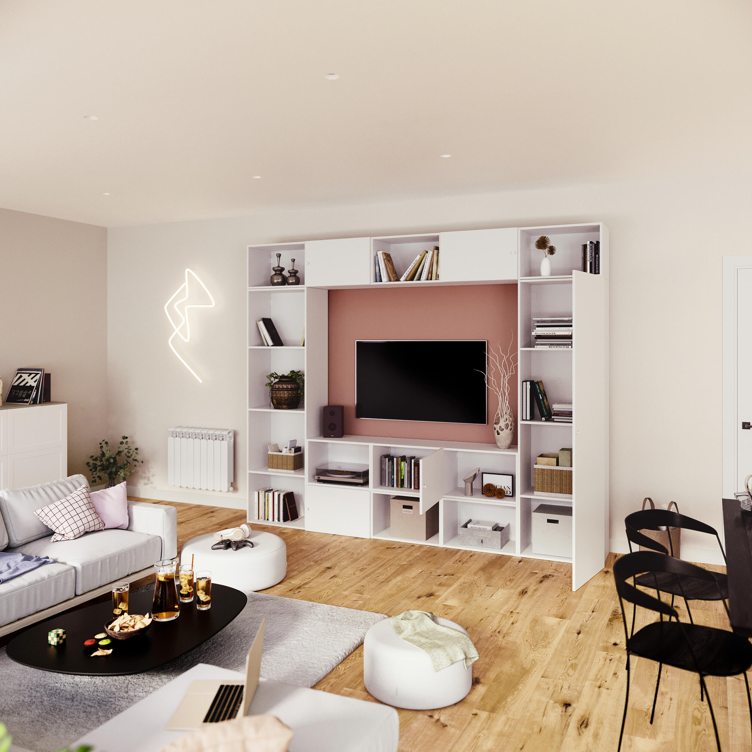 Módulo 38,4x60x38 cm branco Spaceo Evo'M - 12