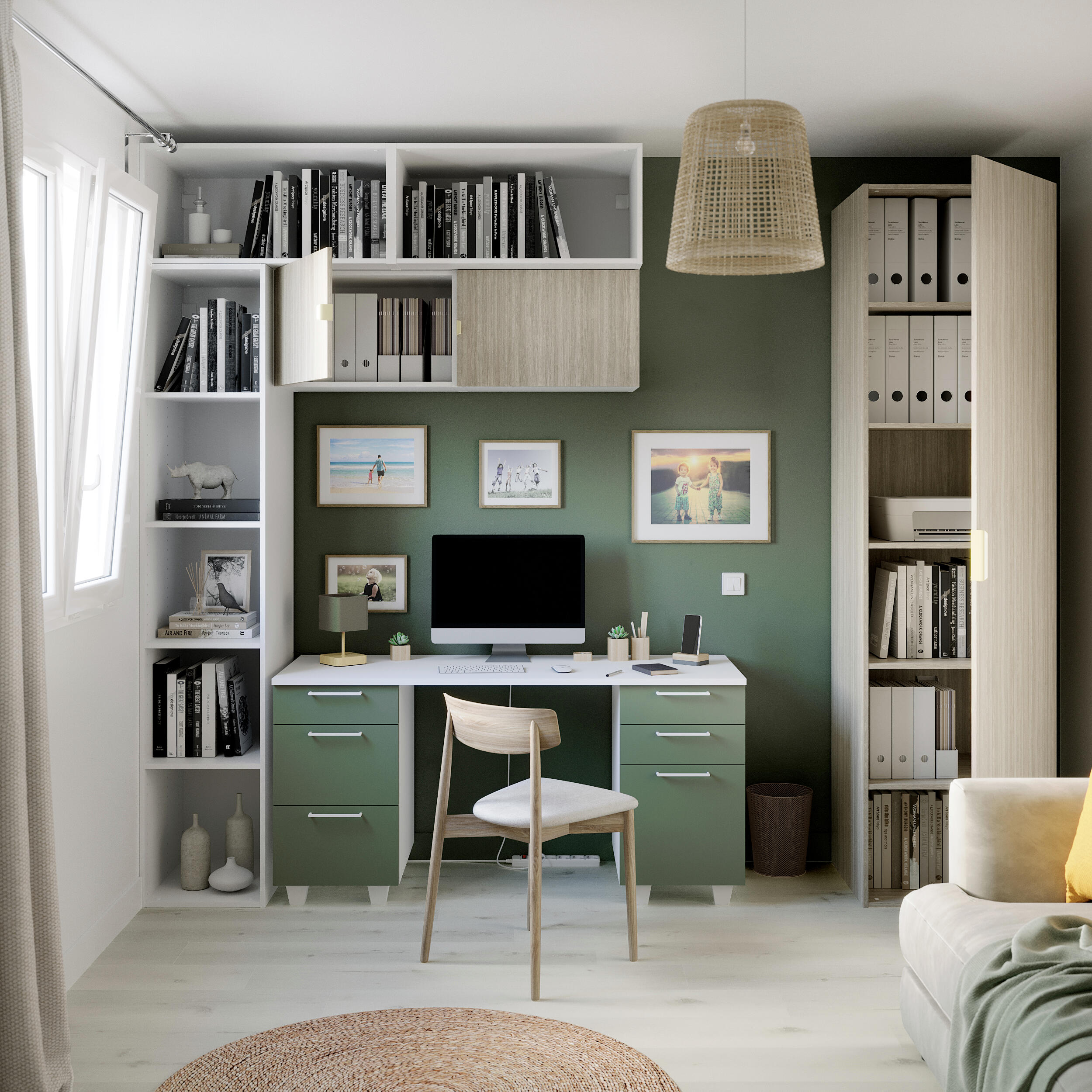 Módulo 38,4x60x38 cm branco Spaceo Evo'M - 9