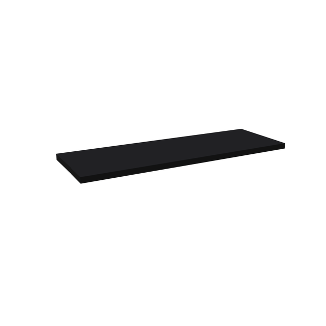 Etagère murale noire, L.60 cm x P.28 cm, Ep.1.8 cm