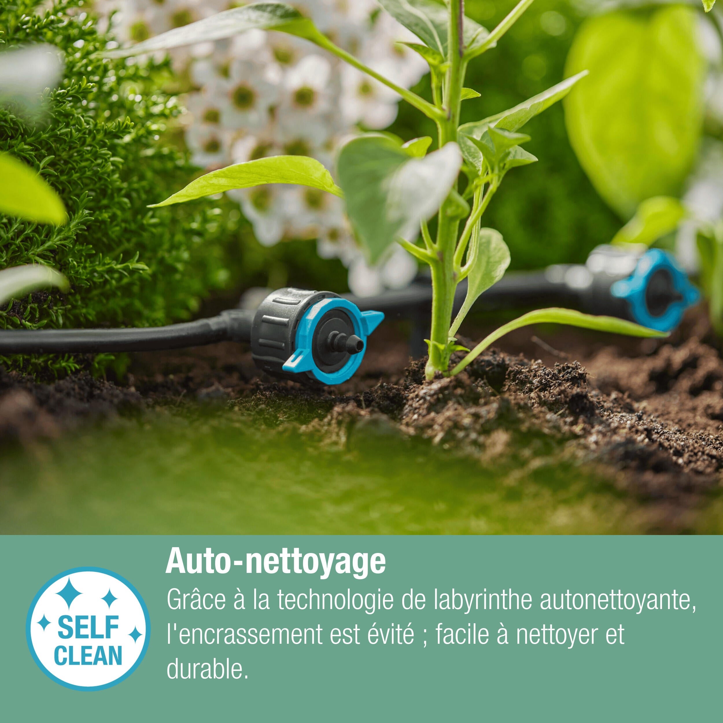 Goutteur en ligne réglable et régulateur de pression 1-8 l/h, 13314-20 GARDENA - 5