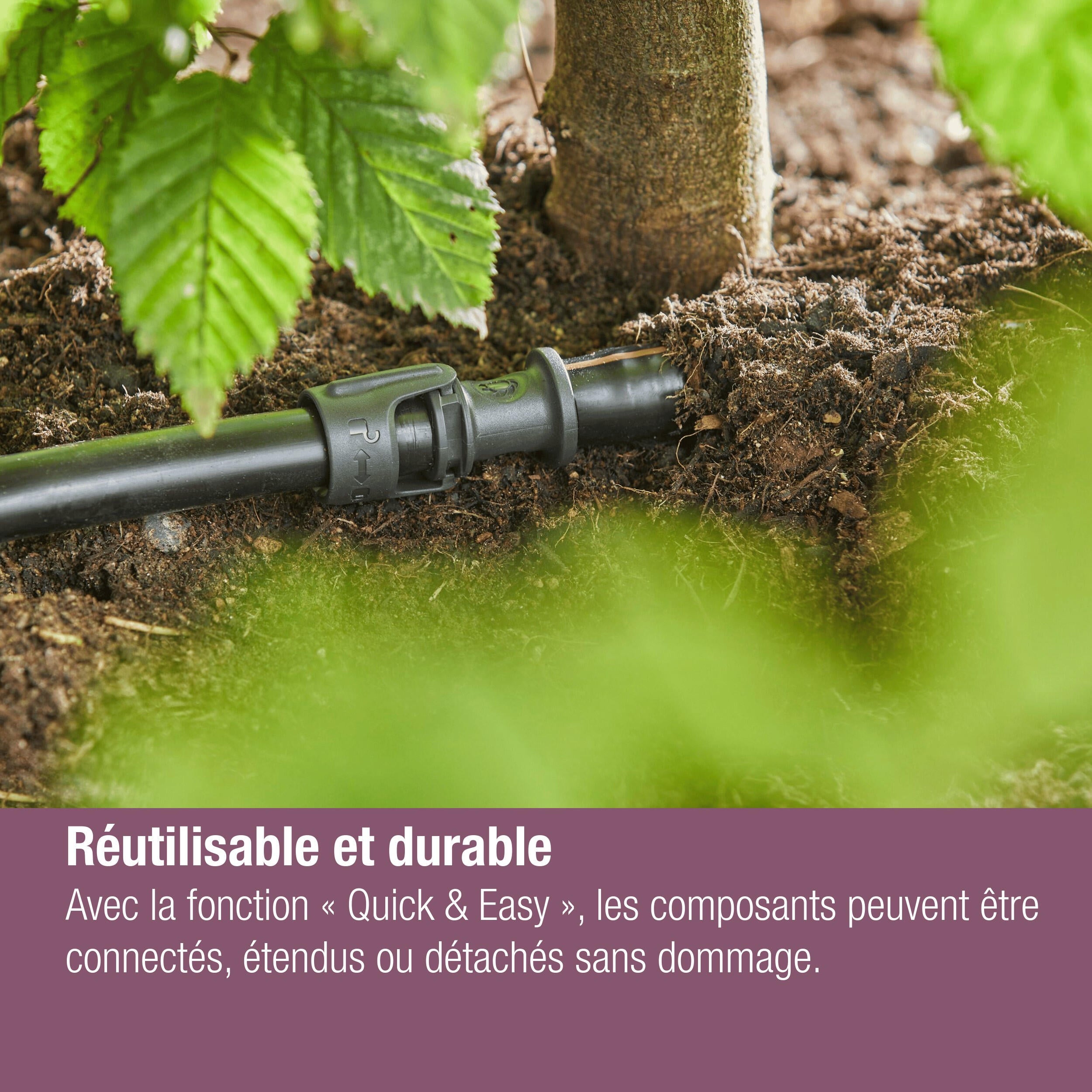 Kit d'arrosage goutte à goutte 50m avec goutteurs intégrés  GARDENA - 10