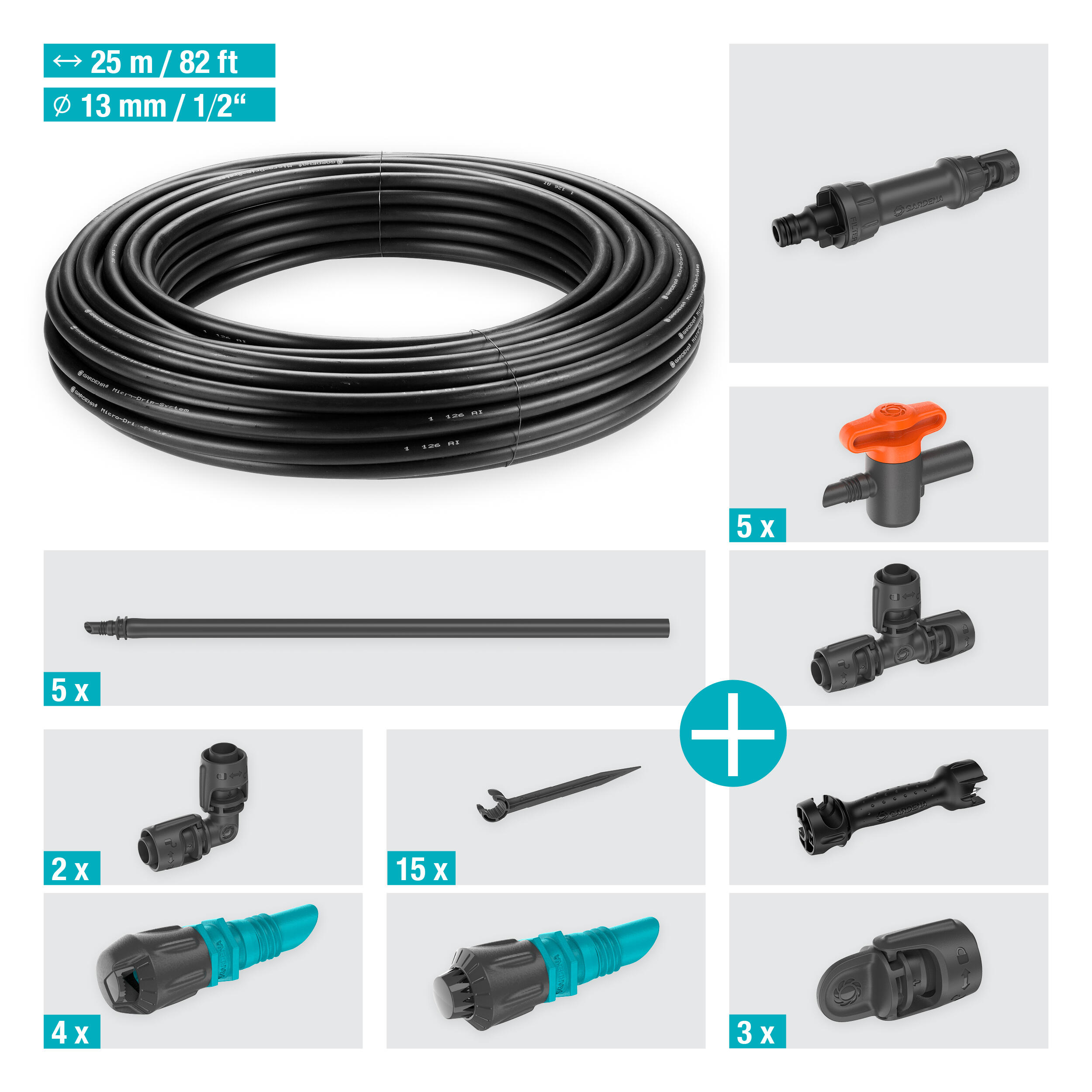 Kit d'arrosage goutte-à-goutte pour potagers jusqu'à 60 m2 GARDENA 13450-20 - 9