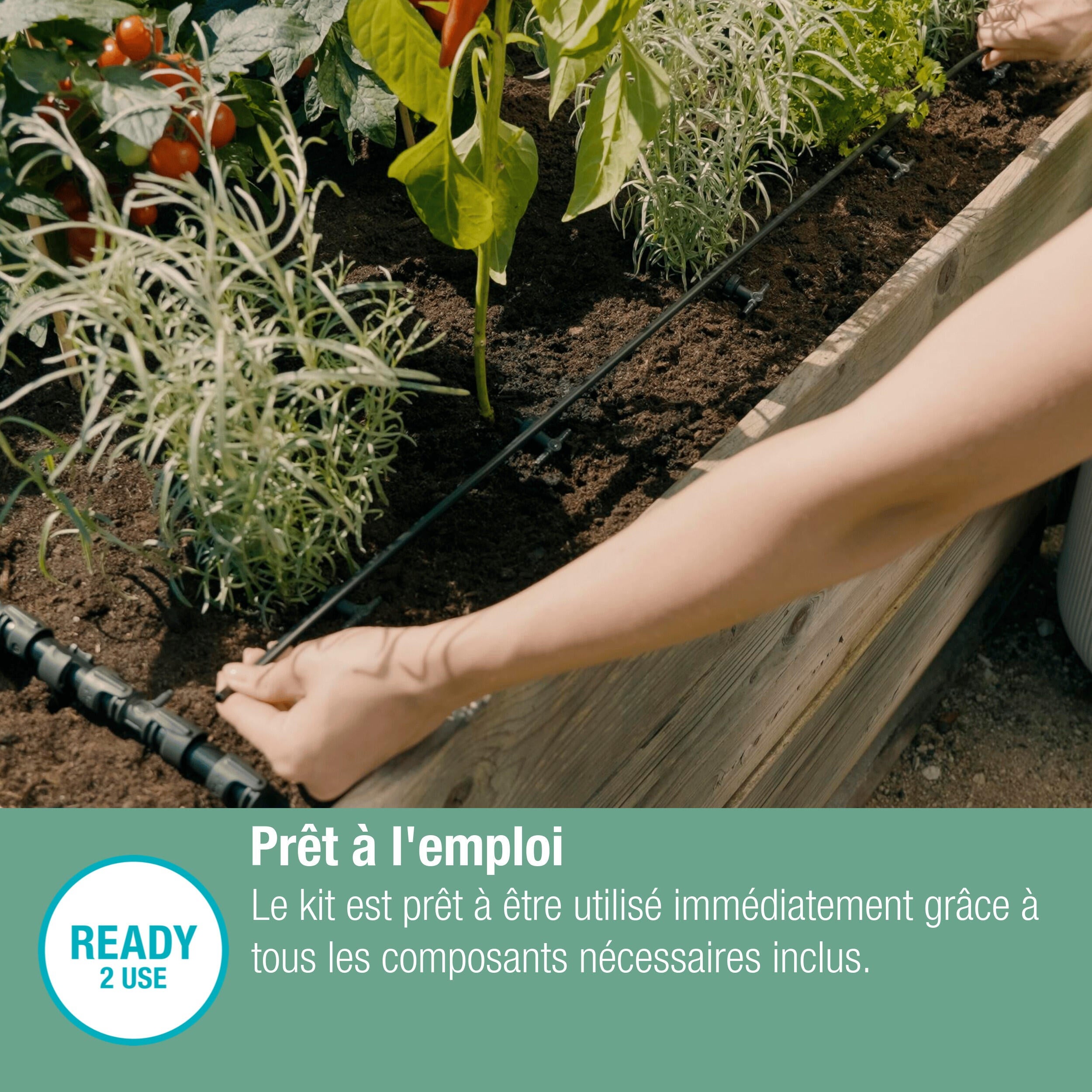 Kit d'arrosage goutte-à-goutte pour parterres 35 plantes GARDENA 13455-20 - 8