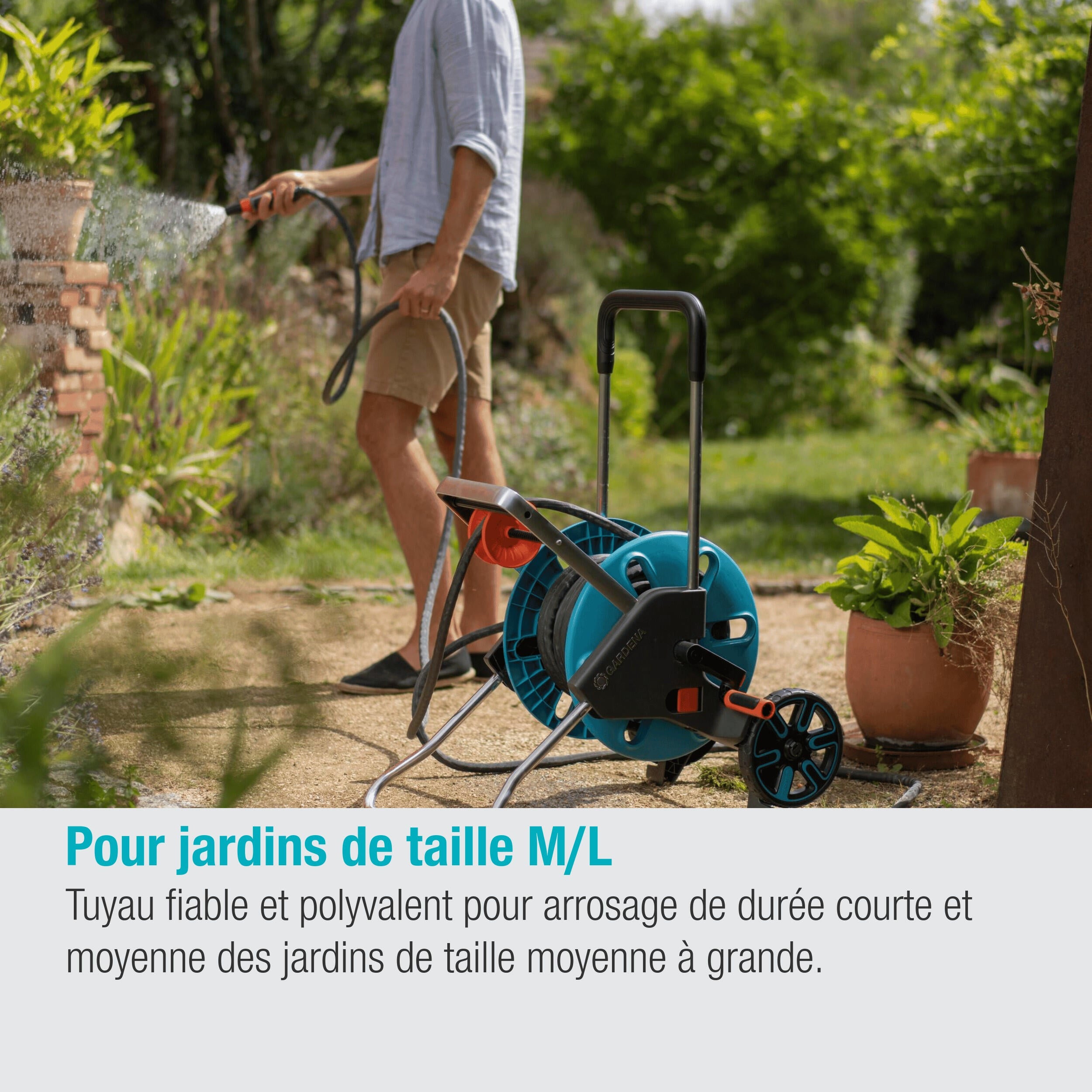 Set de flexible GARDENA Liano life L.25 m, Diam.12 mm - 8