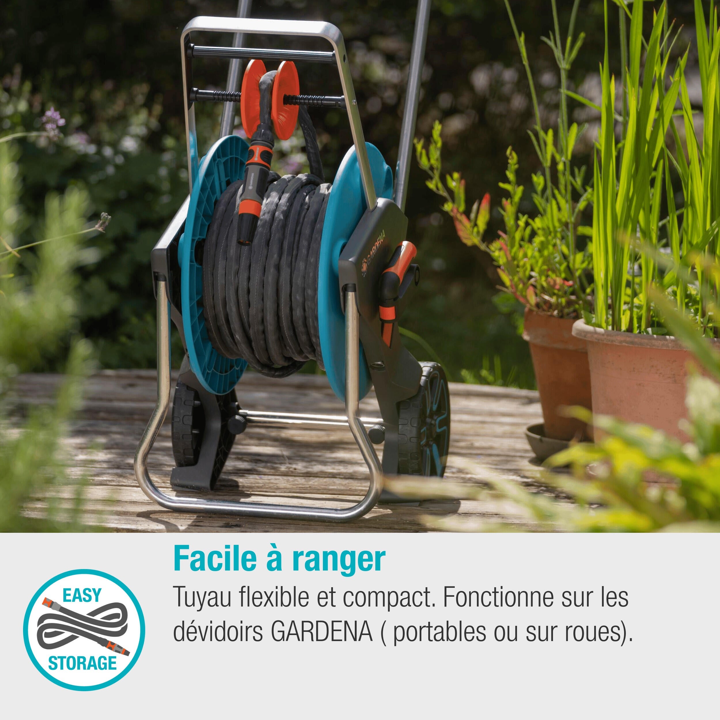 Set de flexible GARDENA Liano life L.25 m, Diam.12 mm - 11