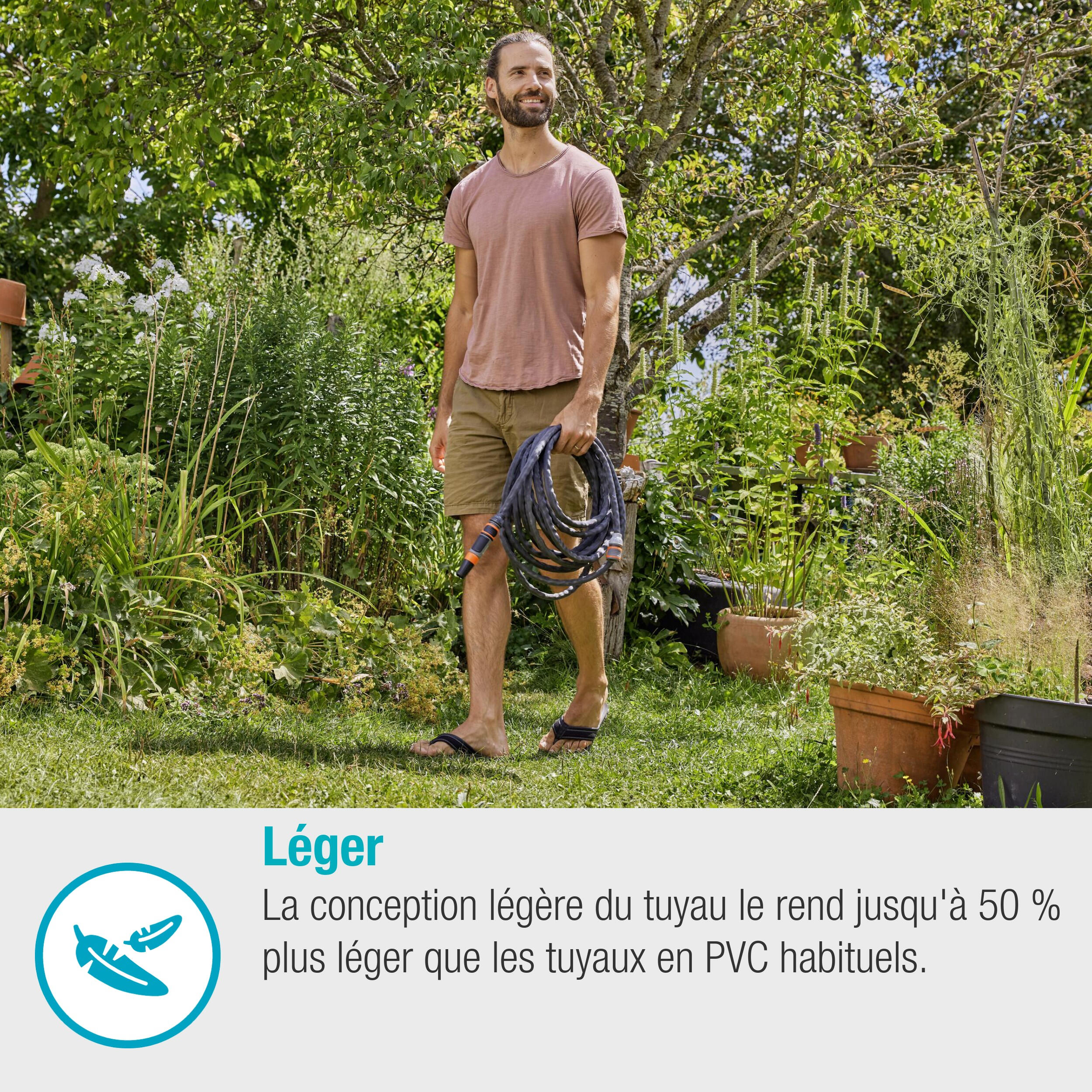 Set de flexible GARDENA Liano life L.15 m, Diam.12 mm - 5