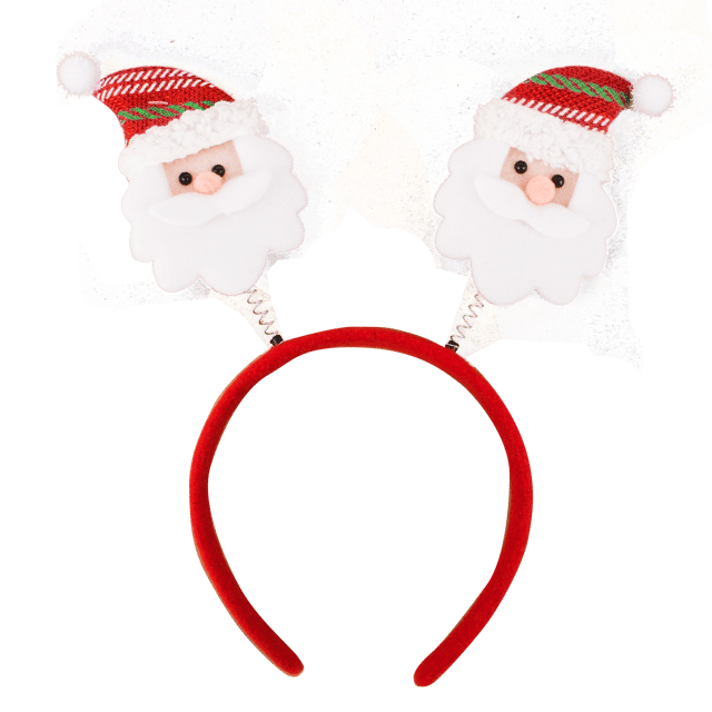 Opaska świąteczna na głowę Mikołaje