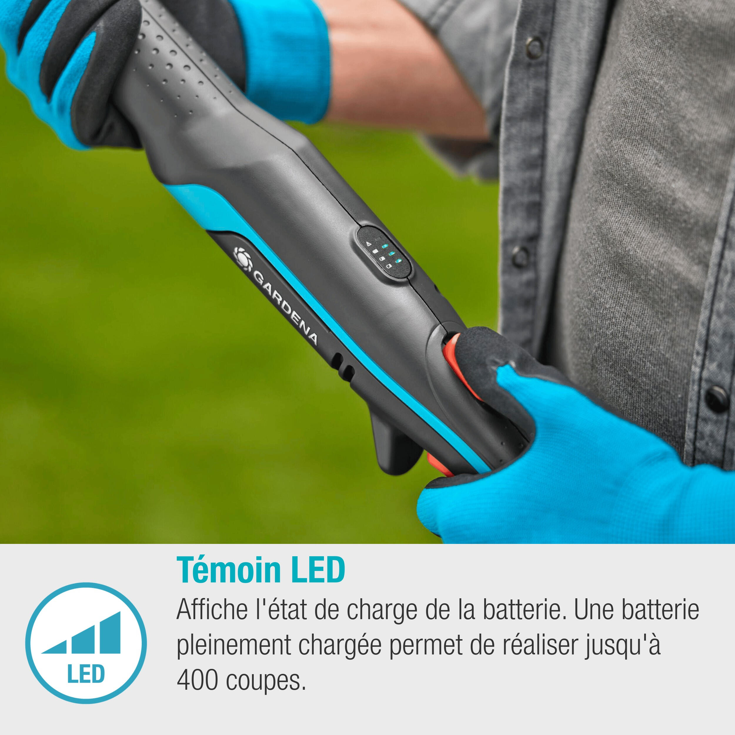 Coupe-branches HighCut GARDENA 250/18V POWER FOR ALL prêt à l'emploi 14774-20 - 10