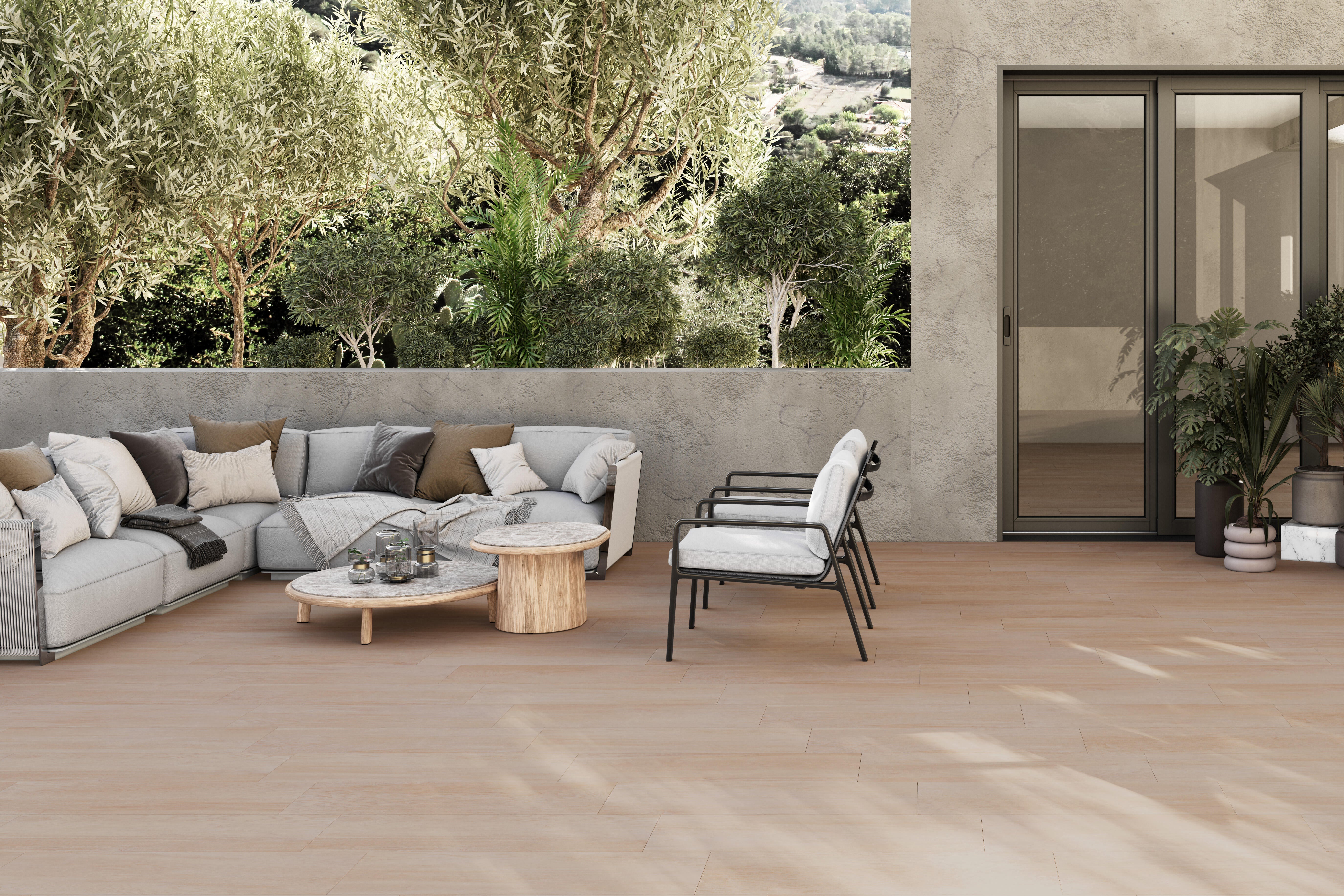 Pavimento cerâmico exterior Loreto Artens bege 22,5x90 cm - 7