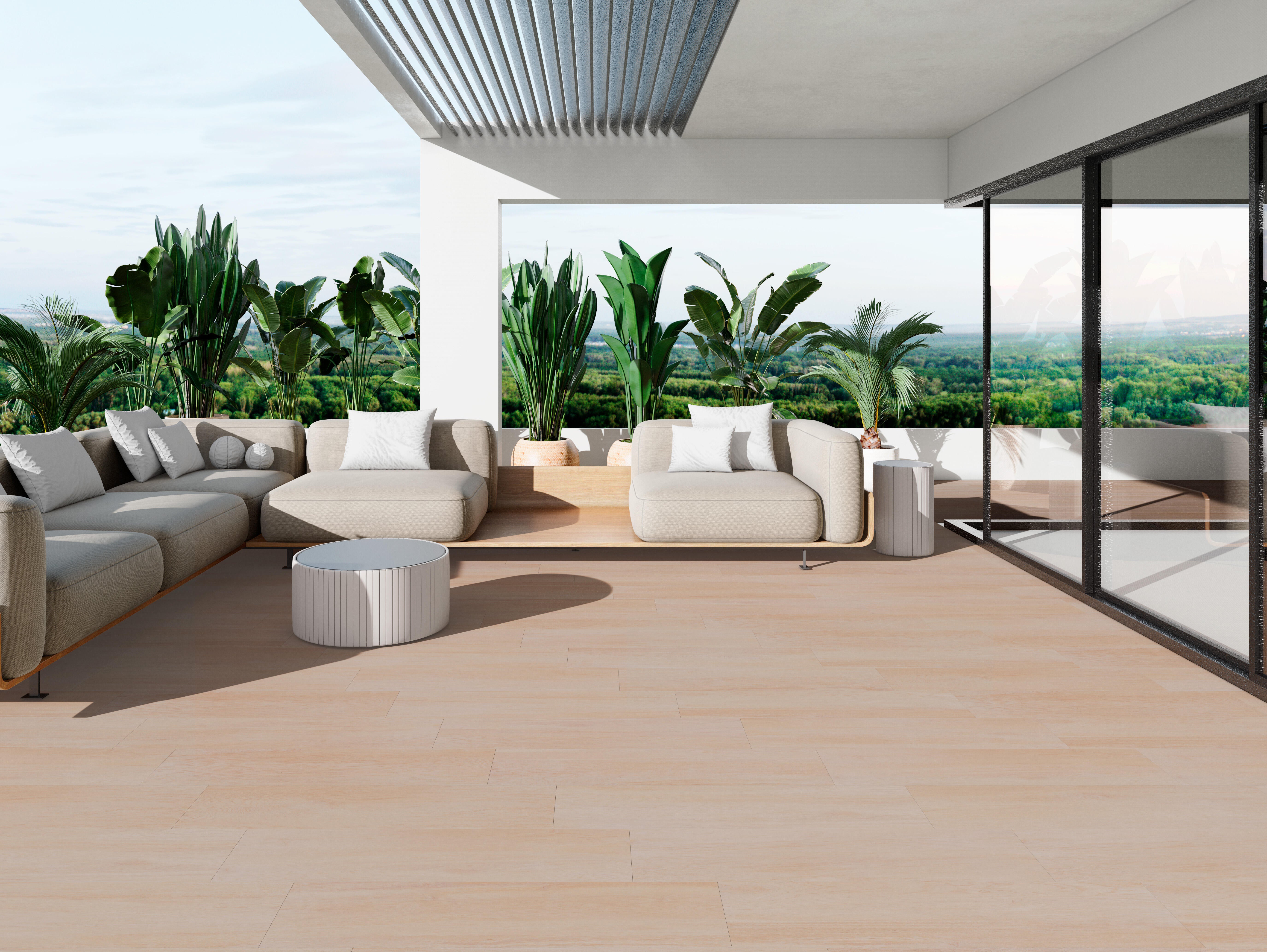 Pavimento cerâmico exterior Loreto Artens bege 22,5x90 cm - 8