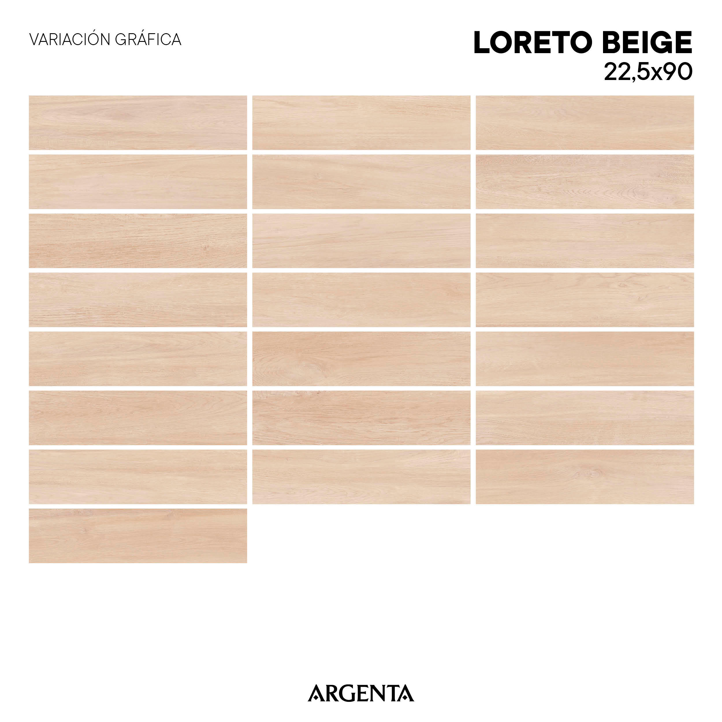 Pavimento cerâmico exterior Loreto Artens bege 22,5x90 cm - 6