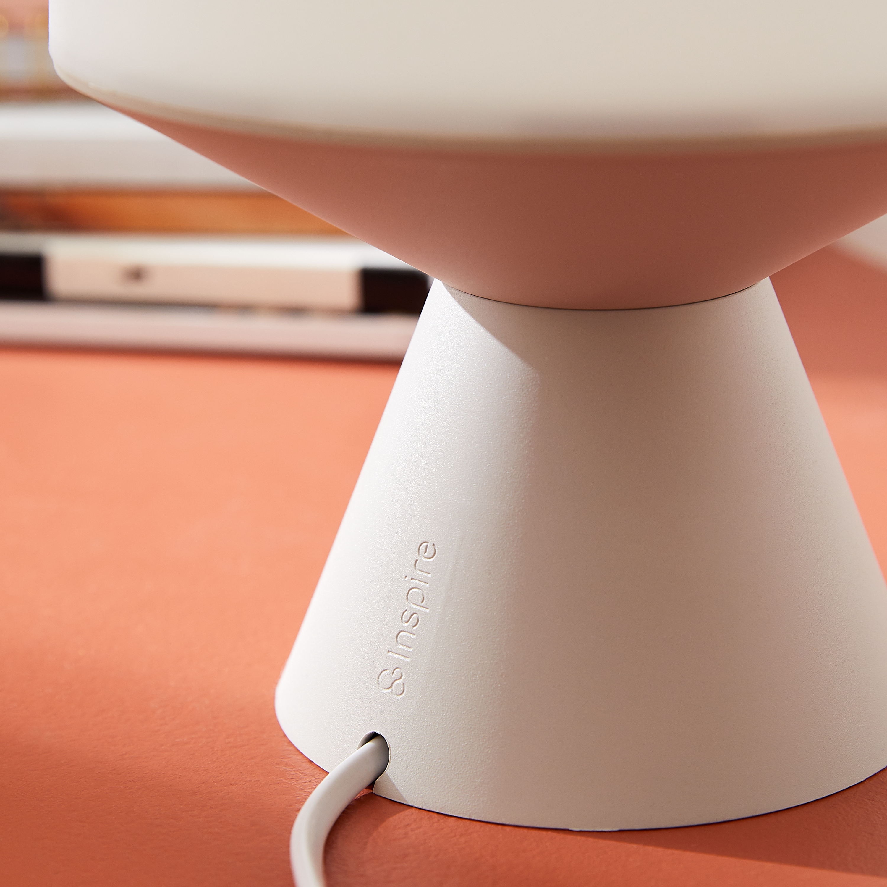 Lampa stołowa Tiga beżowa E14 LED Inspire - 12