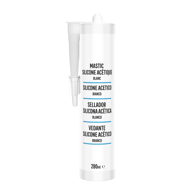 Mastic d'étanchéité Cuisine et bain blanc, 280 ml