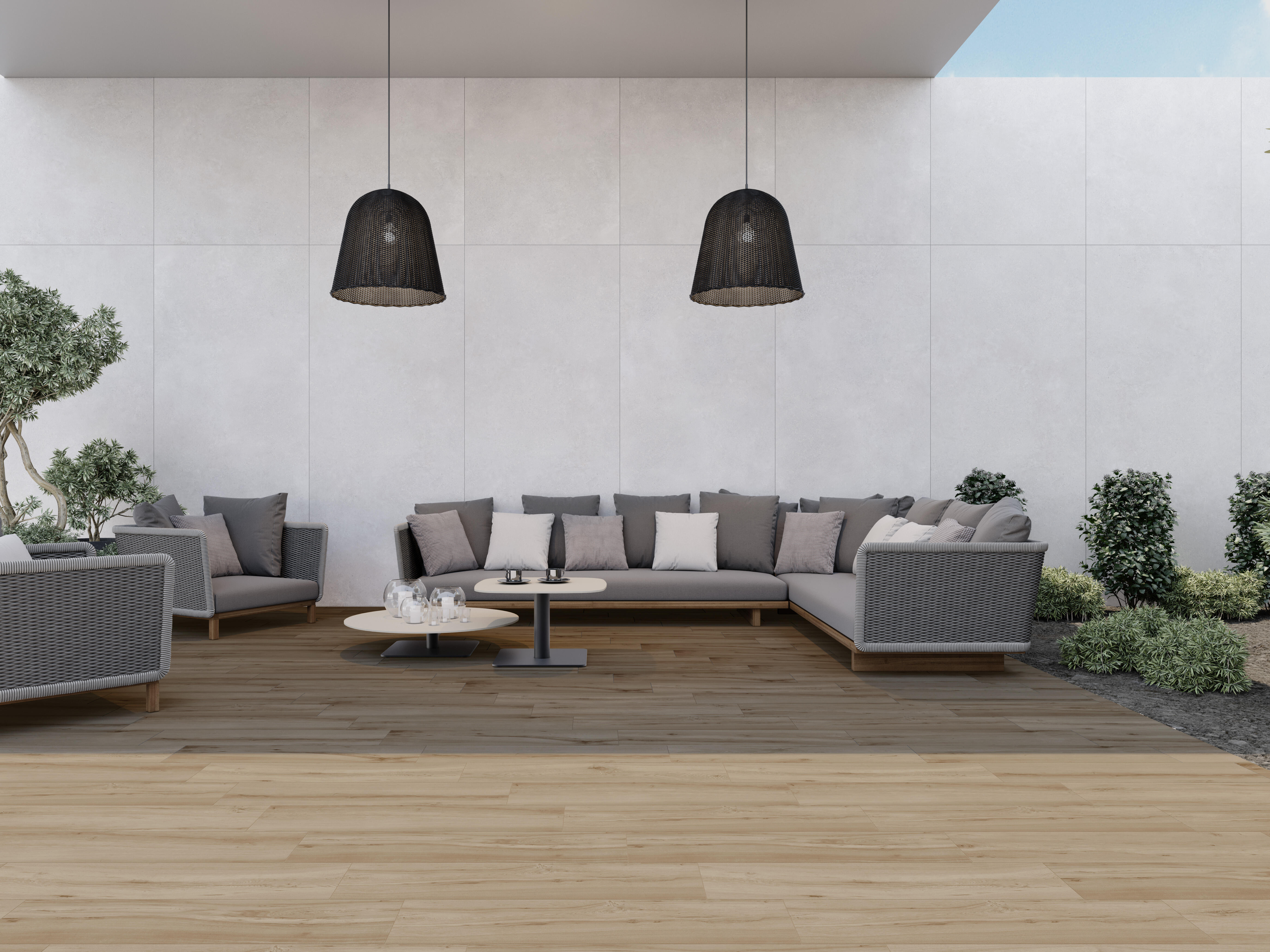 Suelo porcelánico Nordic efecto madera noce 22.5x90 cm C3 ARTENS - 4