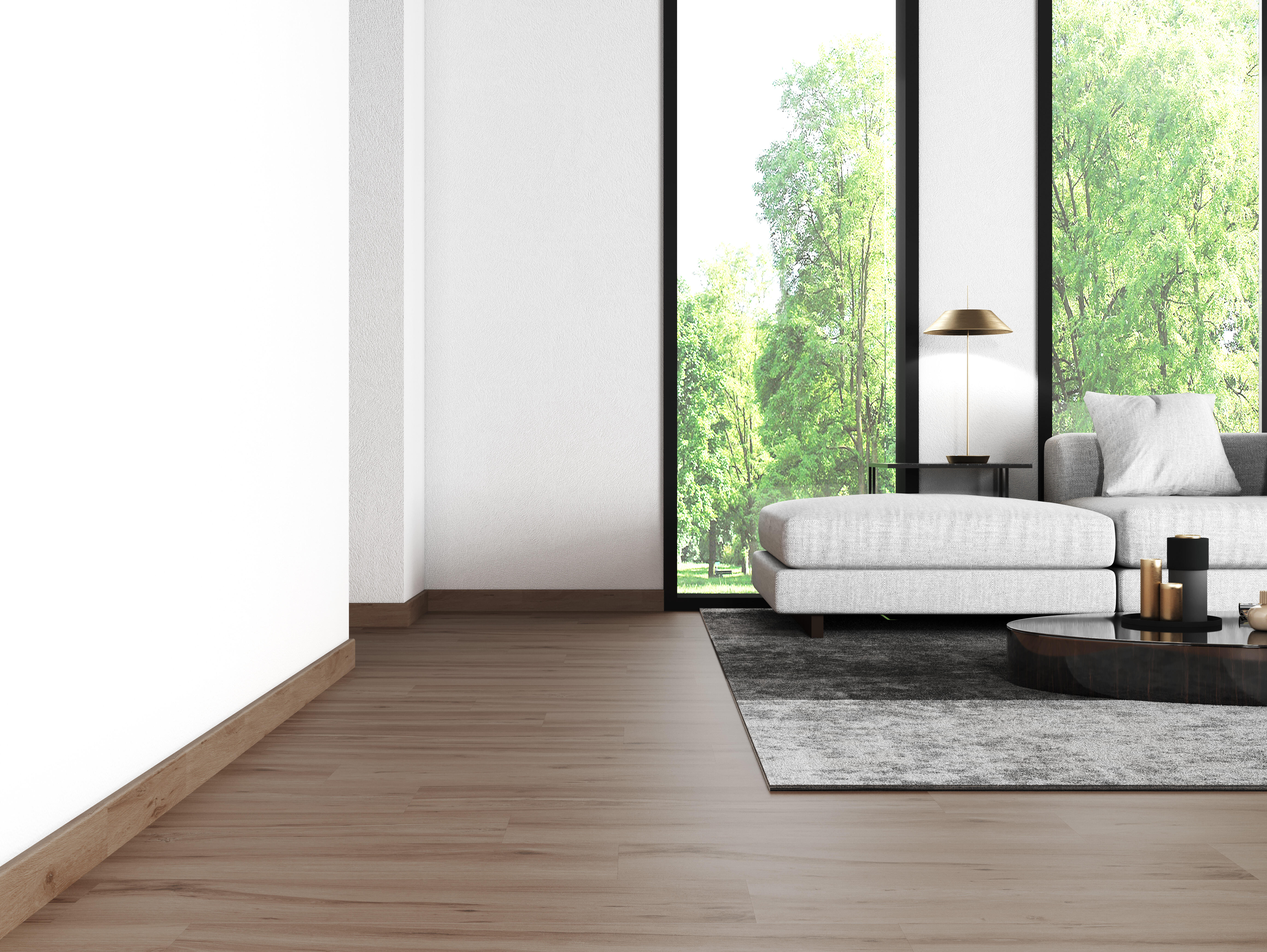 Pack de 4 Rodapiés cerámico Nordic 45x8 cm madera nogal ARTENS - 5