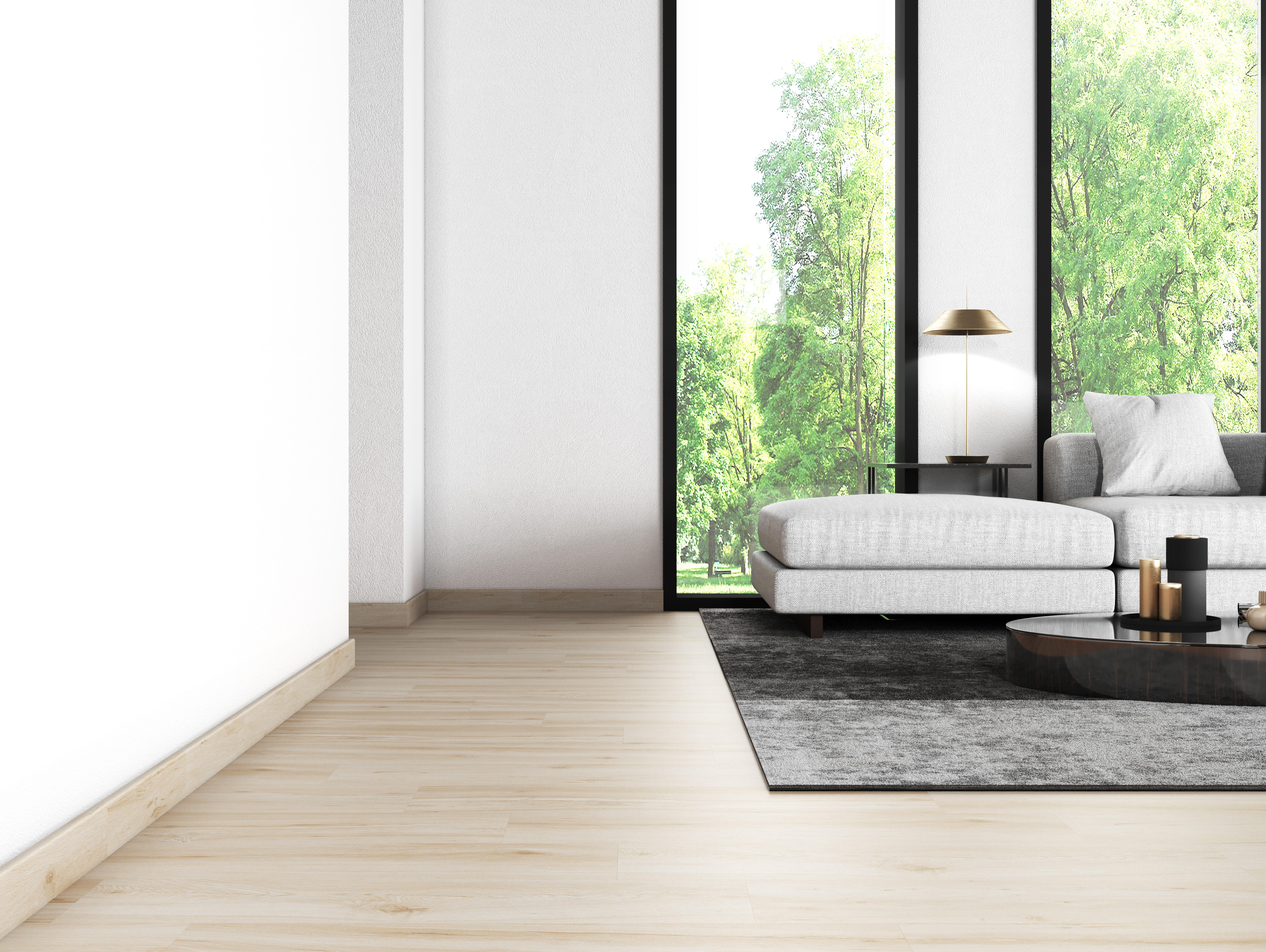 Pack de 4 Rodapiés cerámico Nordic 45x8 cm madera haya ARTENS - 5