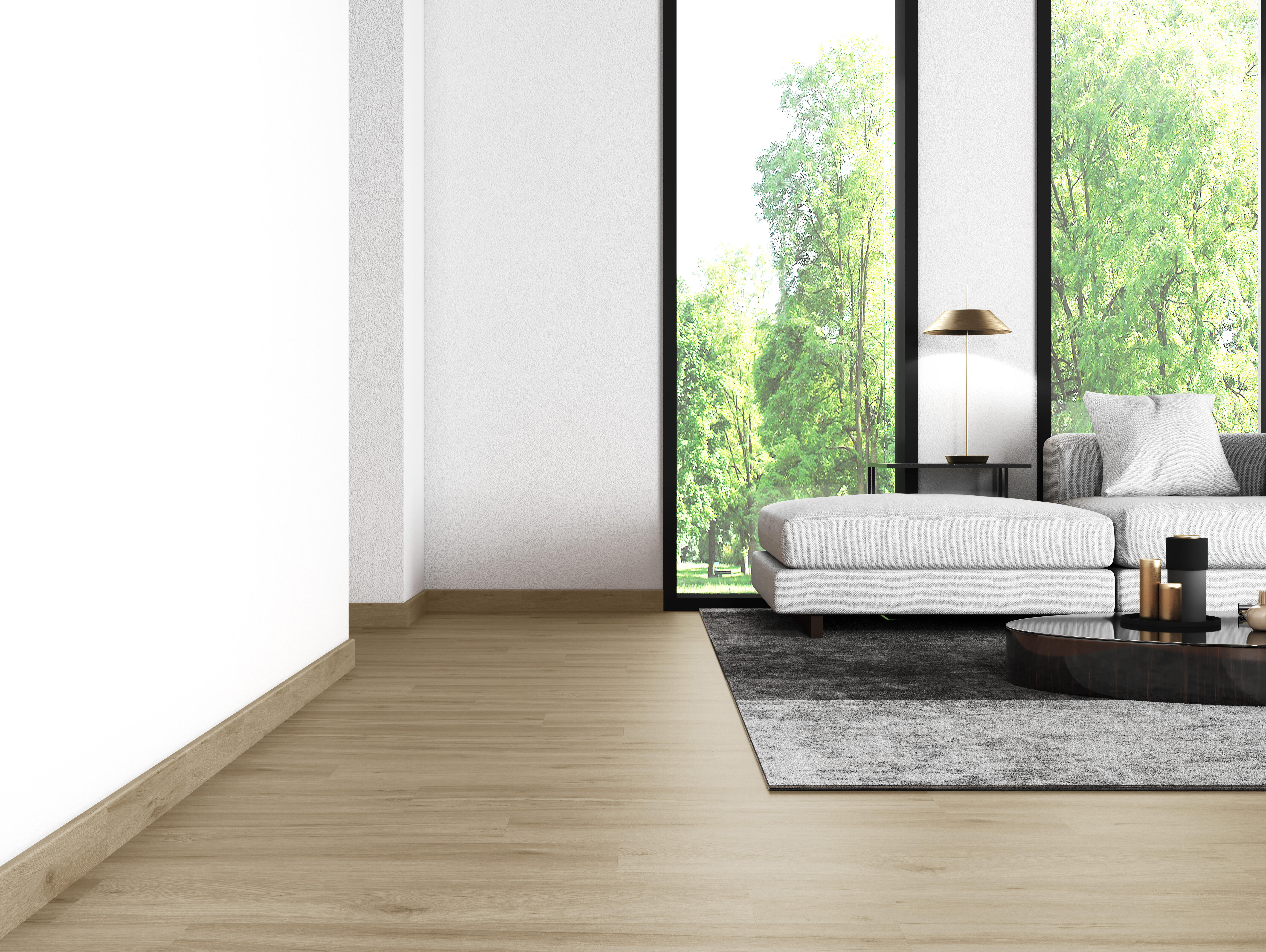 Pack de 4 Rodapiés cerámico Nordic 45x8 cm madera noce ARTENS - 5