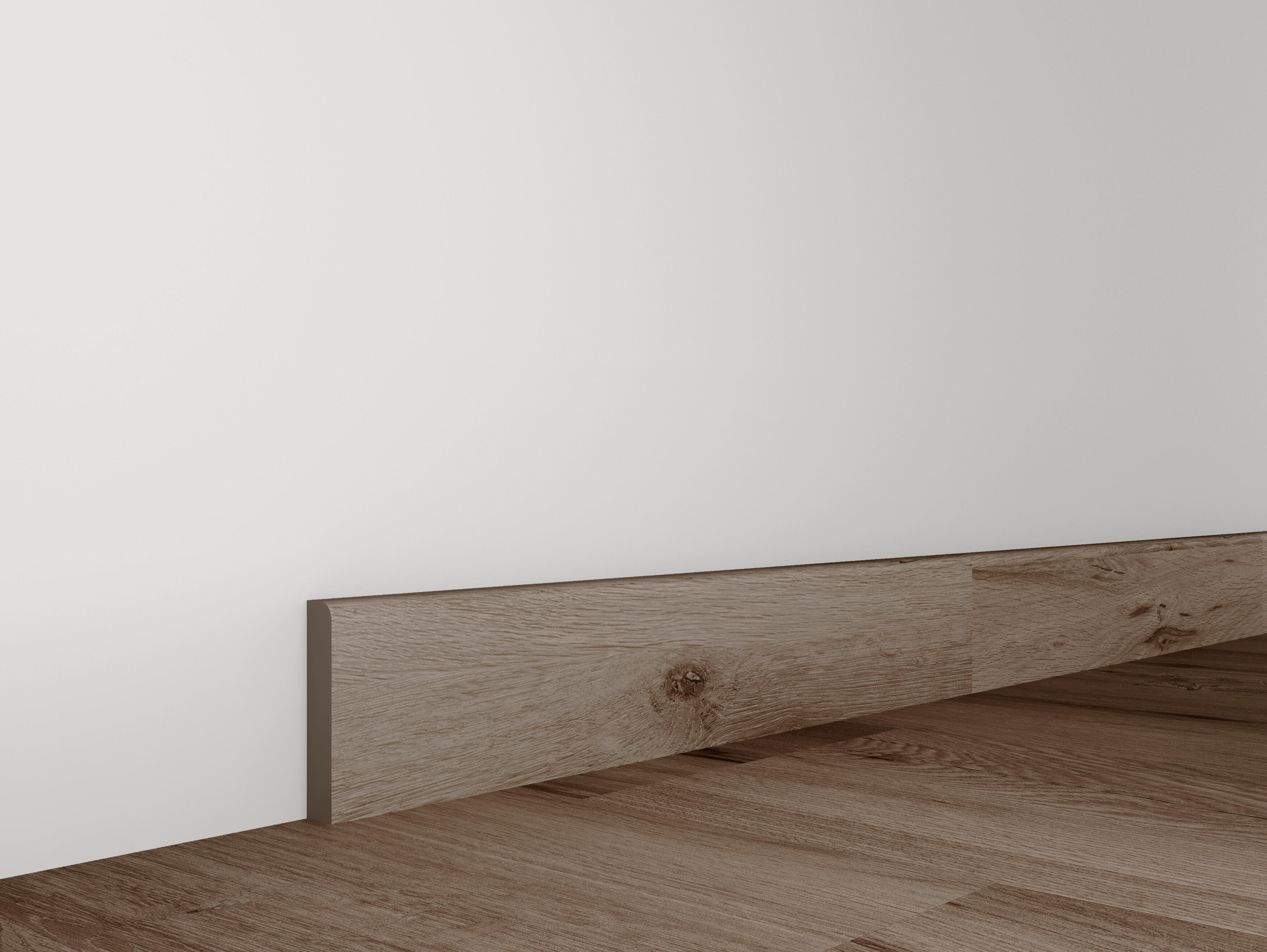 Pack de 4 Rodapiés cerámico Nordic 45x8 cm madera nogal ARTENS - 2