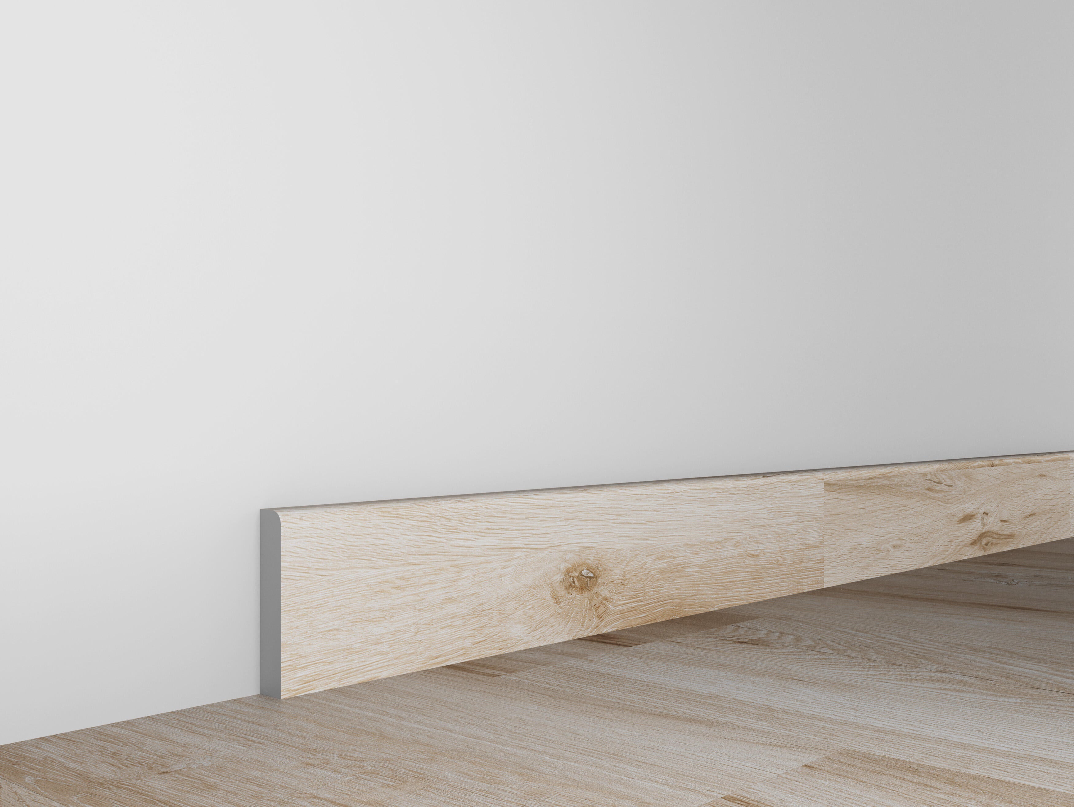 Pack de 4 Rodapiés cerámico Nordic 45x8 cm madera haya ARTENS - 2