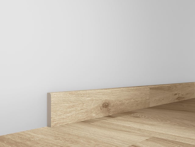 Pack de 4 Rodapiés cerámico Nordic 45x8 cm madera noce ARTENS