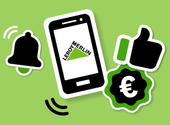 Exclu app ! 15€ offerts dès 150€ d'achat* | Leroy Merlin