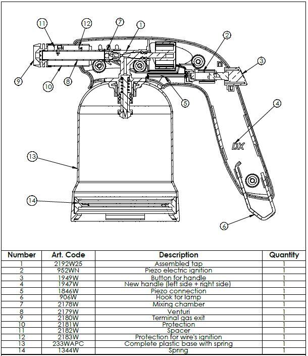 Lampe à souder monogaz DEXTER - 3